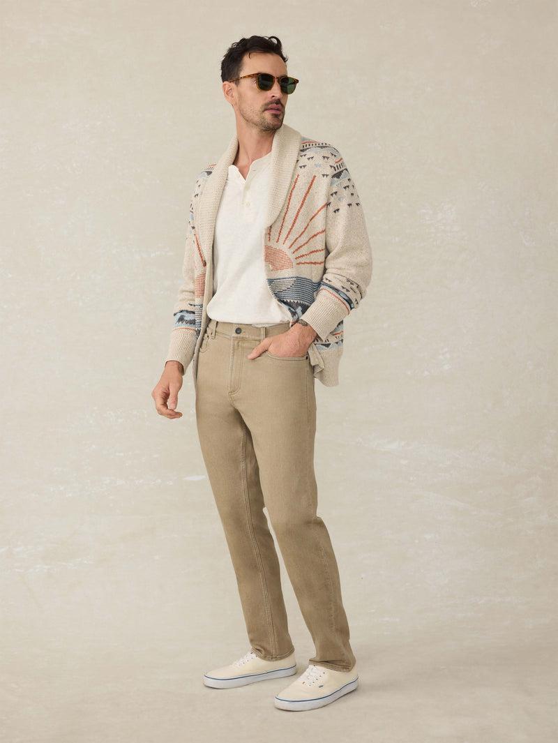 Stretch Terry 5-Pocket Pant - Desert Khaki Product Image