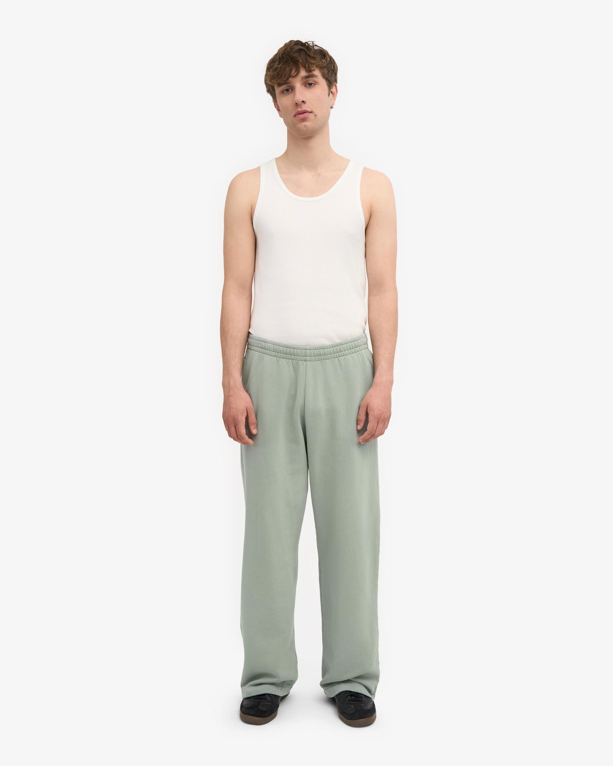 Organic Straight Leg Sweatpants - Steel Blue Product Image