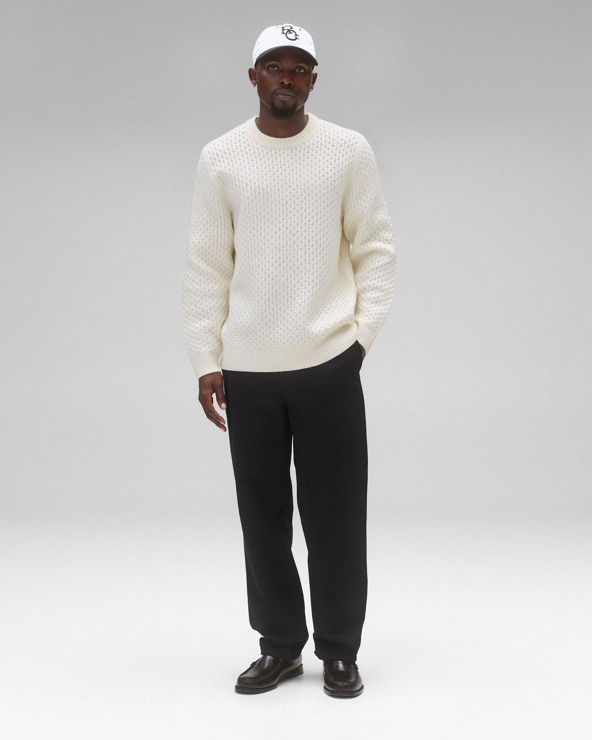 Merino Honeycomb Crewneck Male Product Image