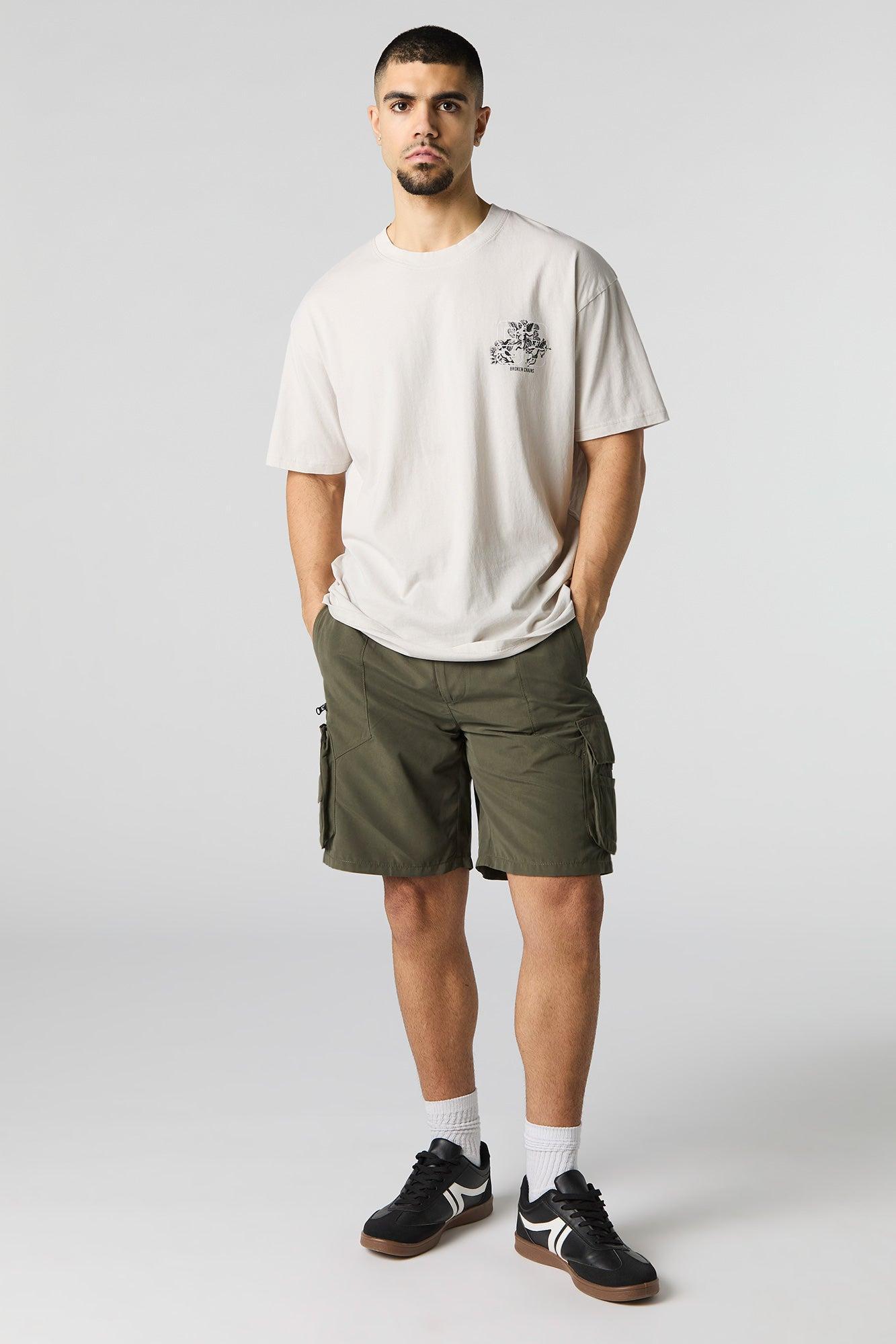 5 Pocket Drawstring Cargo Short Male Product Image