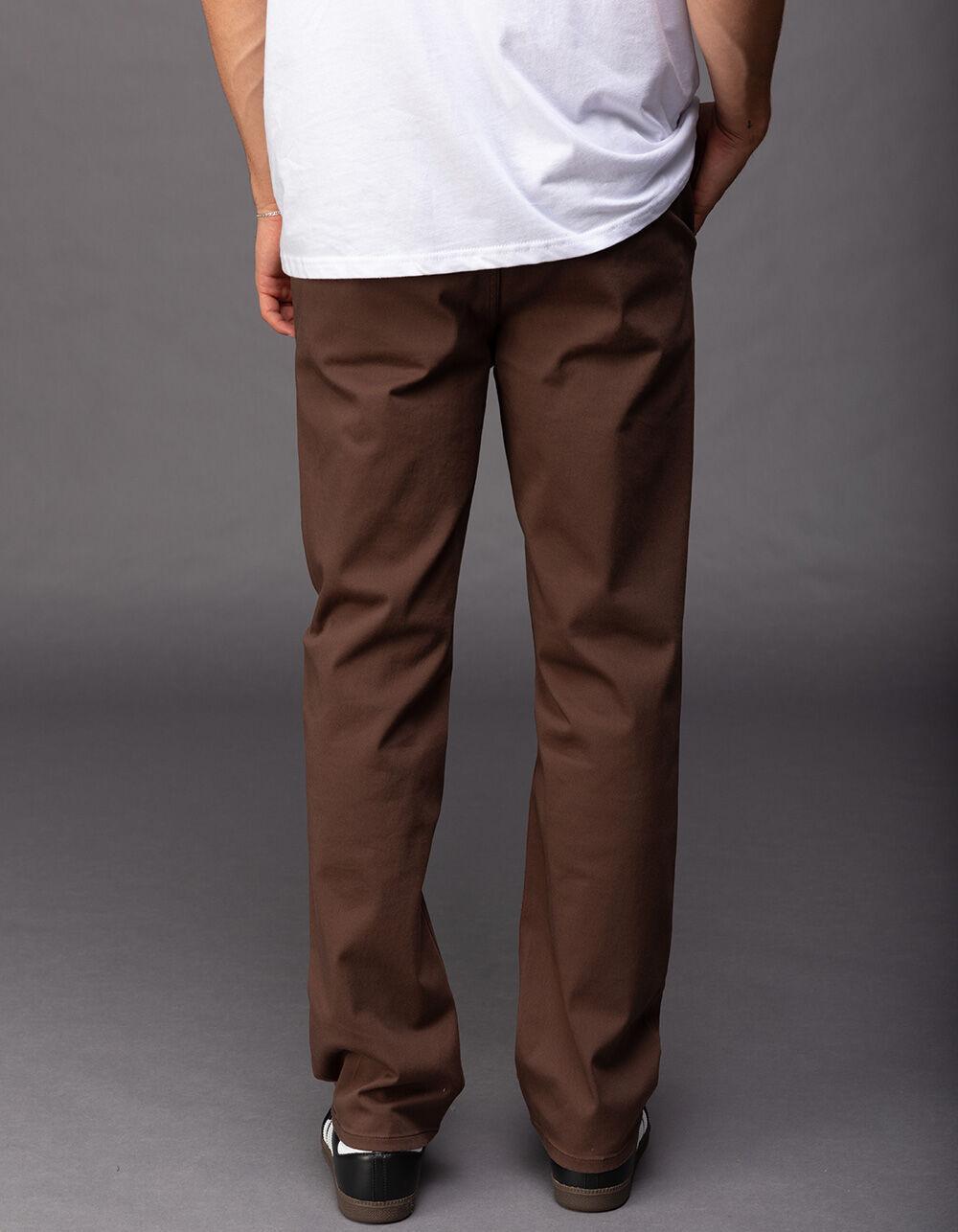 RSQ Mens Slim Straight Chino Pants - DARK BROWN Product Image