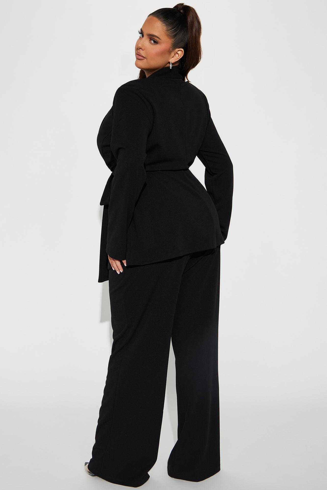 CEO Vibes Blazer Set - Black Product Image