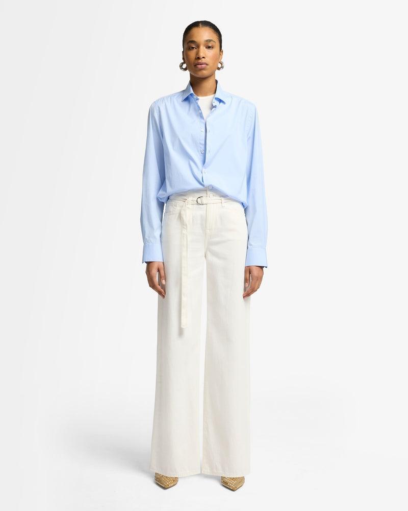Linen Blend Belted Wide Leg Product Image