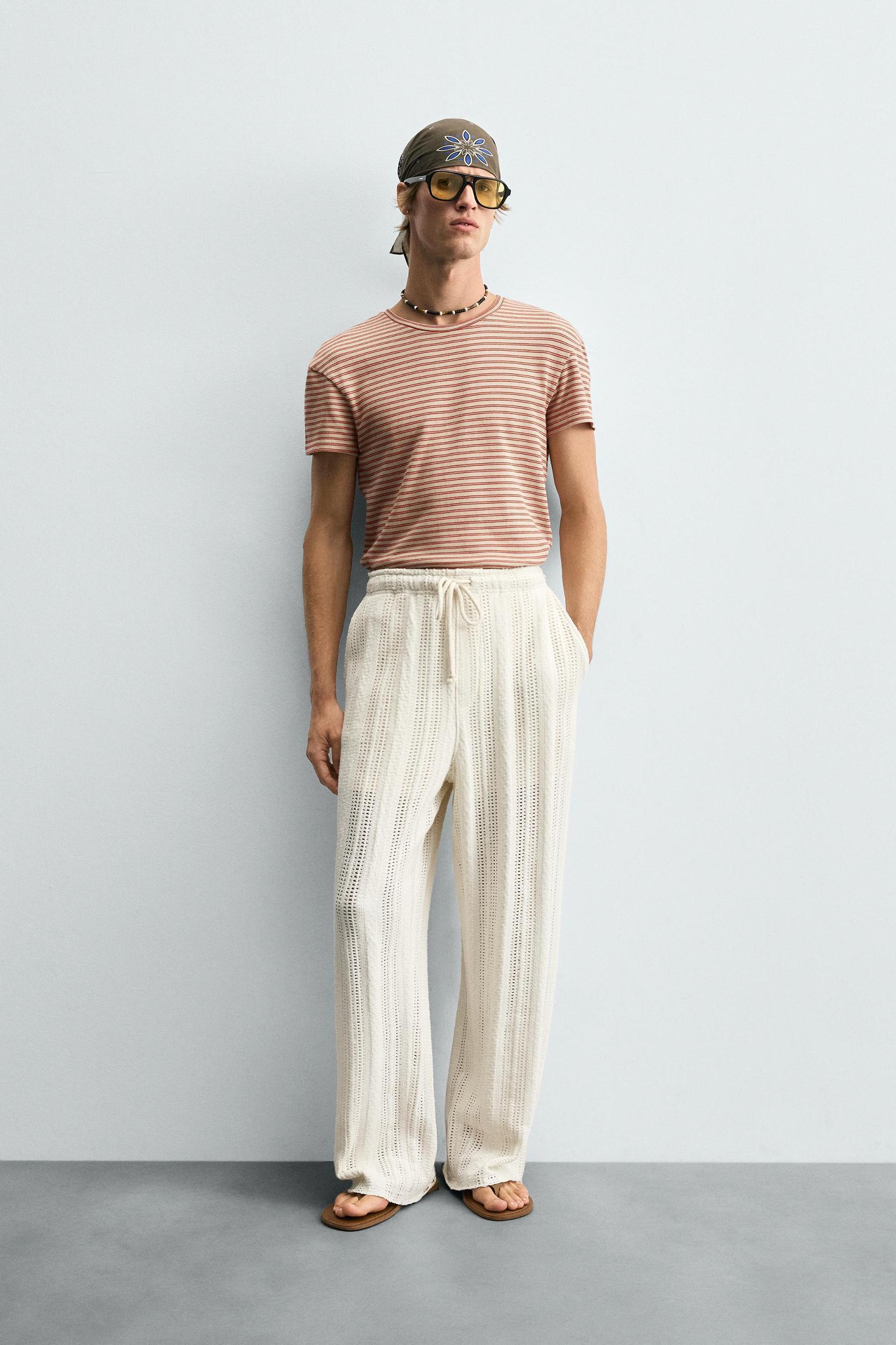 STRIPED JACQUARD T-SHIRT Product Image