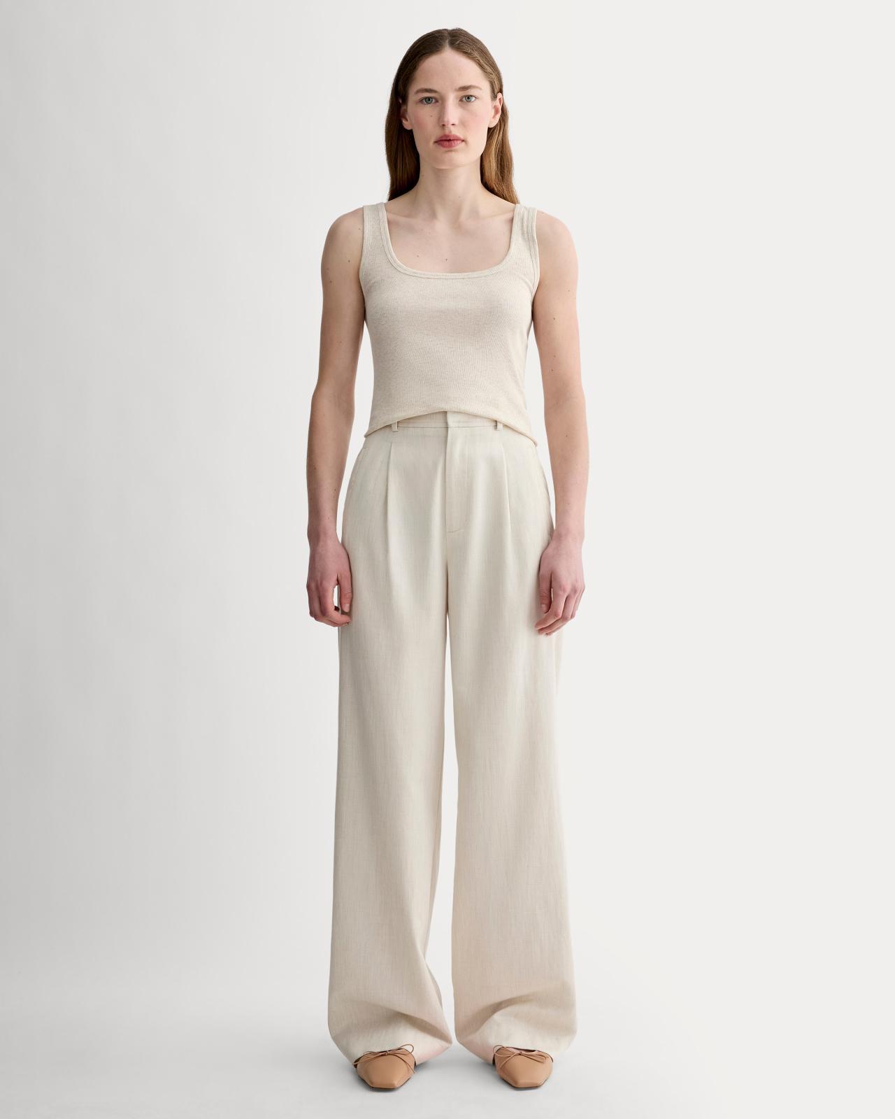 The Luxe Rib Square-Neck Tank Product Image