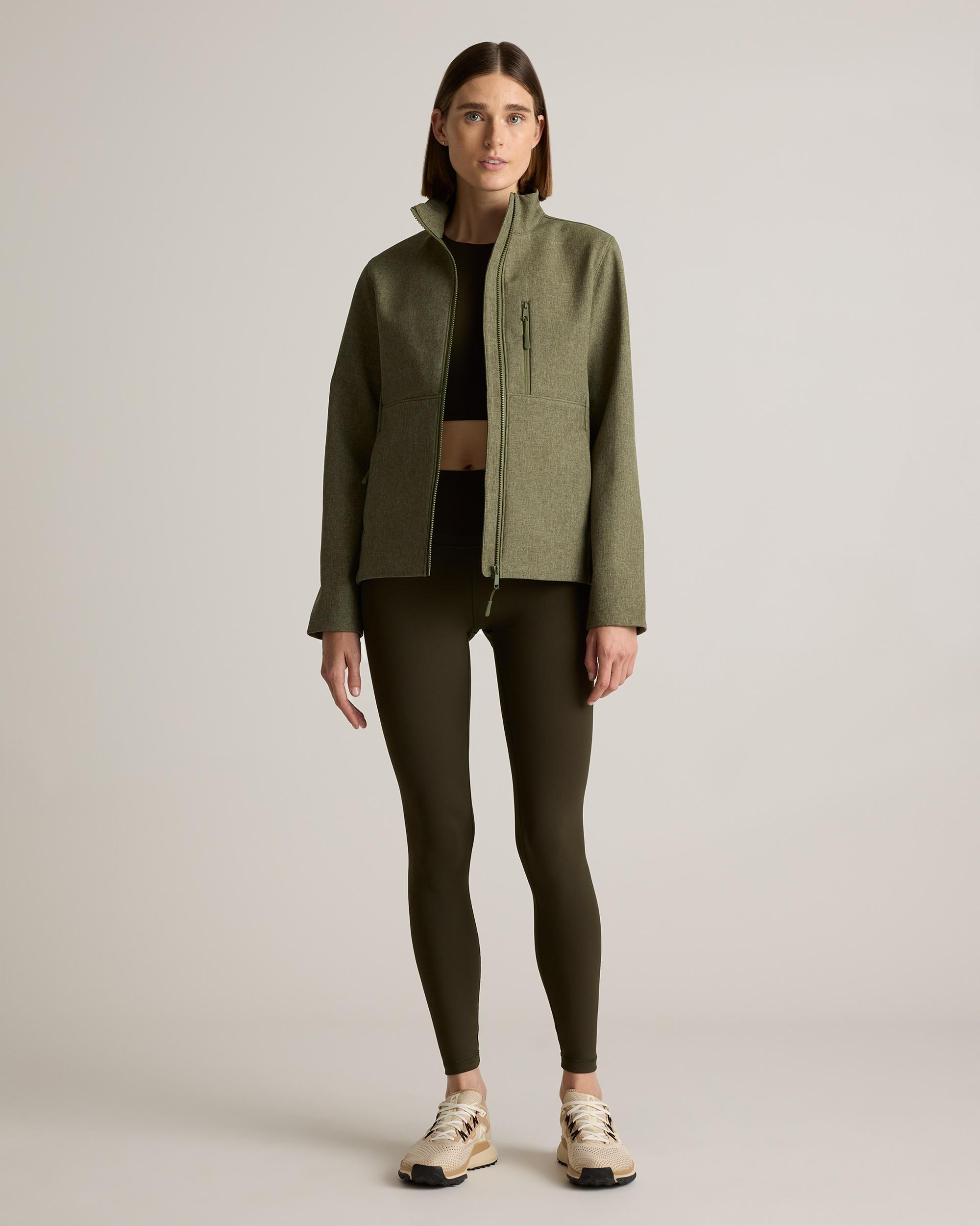 Quince | Women's Softshell Fleece-Lined Full-Zip Jacket Size XS, Recycled Polyester Product Image