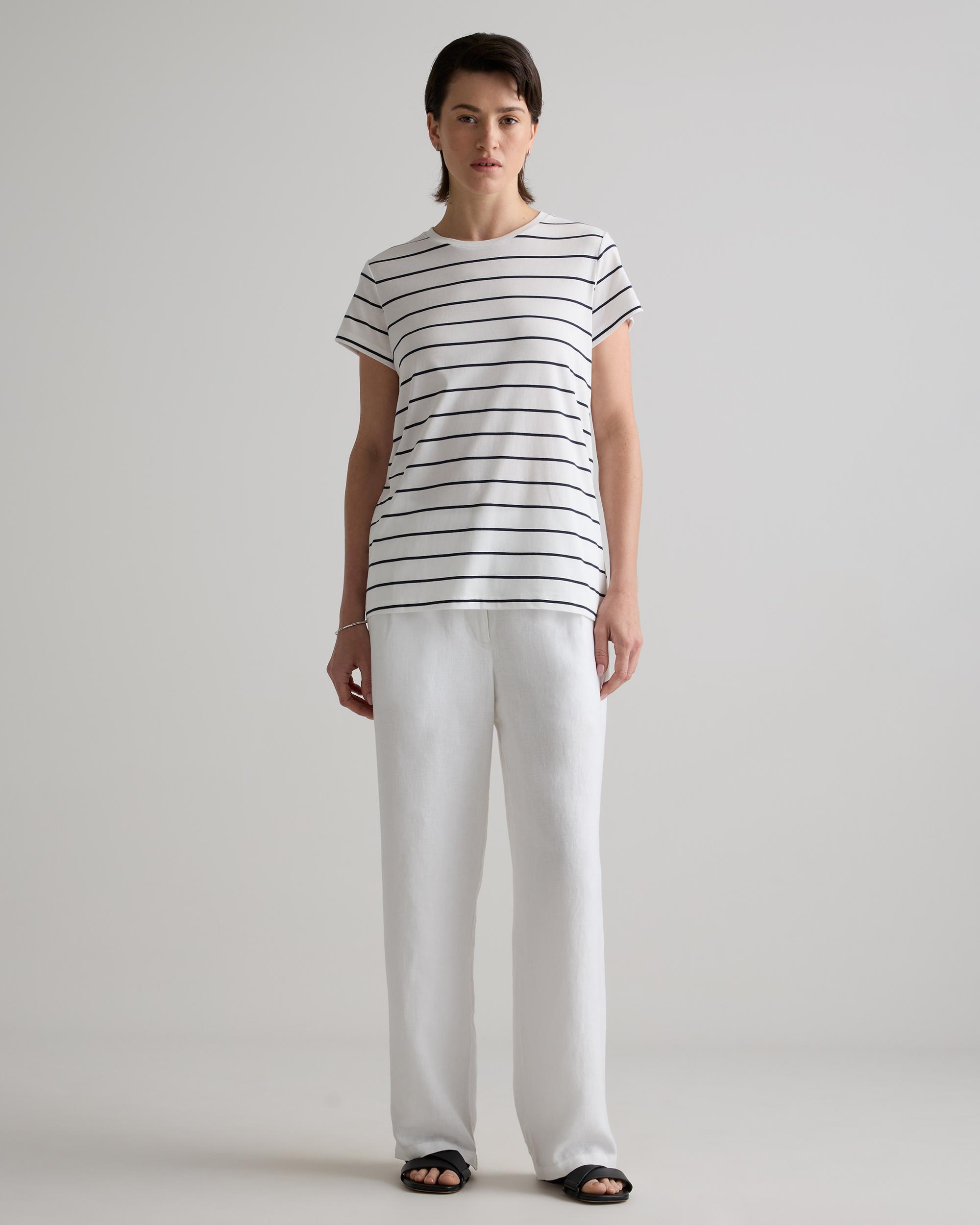 Quince | Women's Cotton Modal Crew Neck Swing T-Shirt Size XL, Cotton/Modal Product Image
