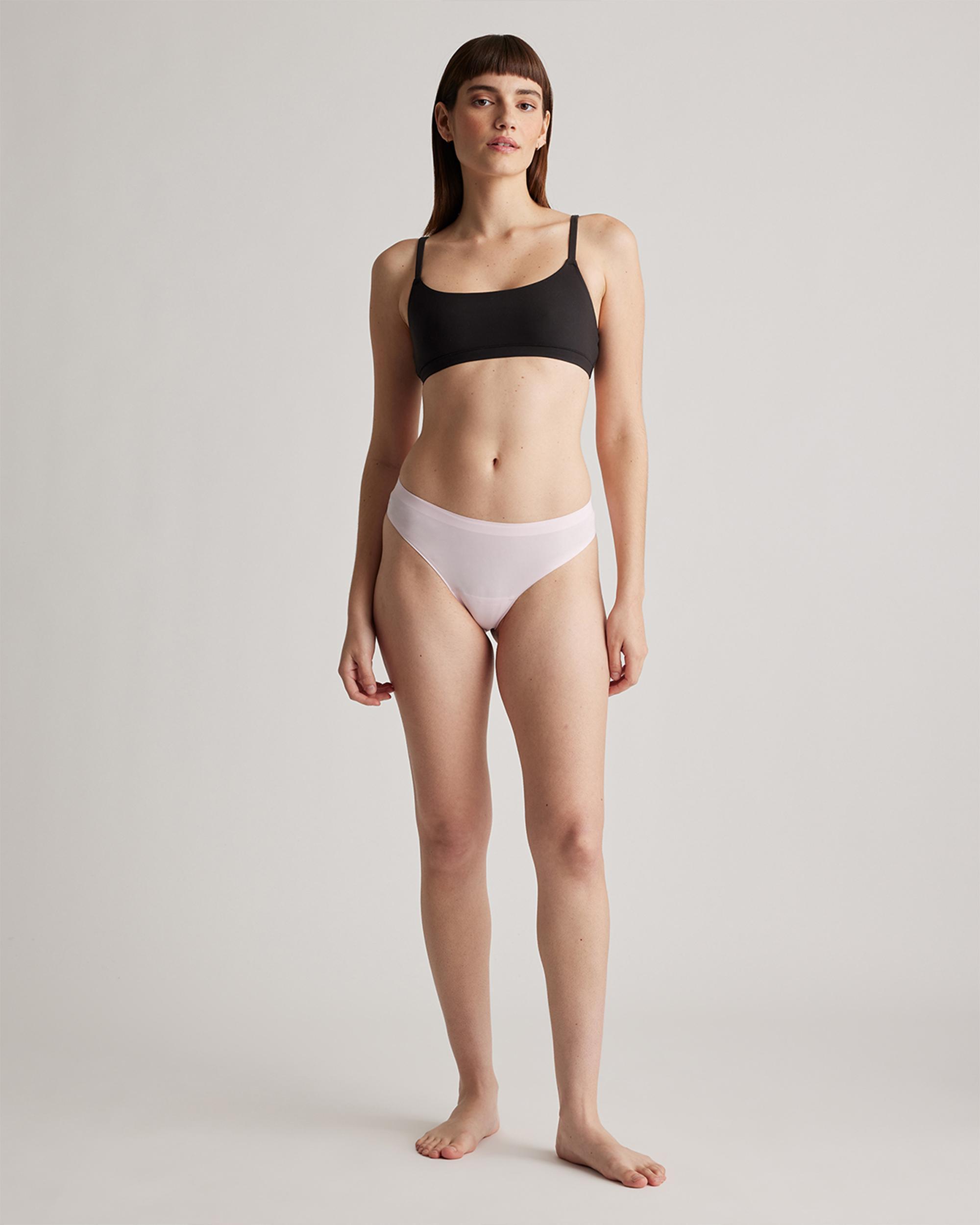 Quince | Women's Invisible Bonded Thong Nylon/Spandex Product Image