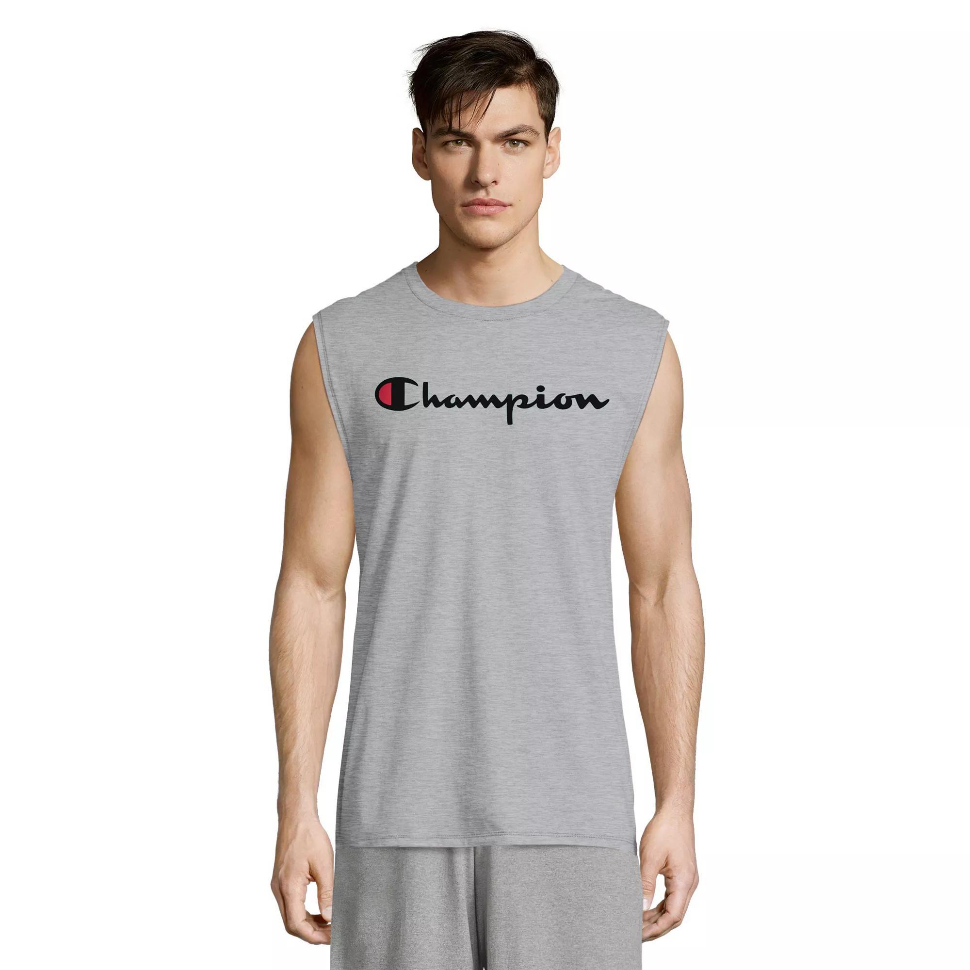 Mens Champion Logo Graphic Muscle Tee Product Image