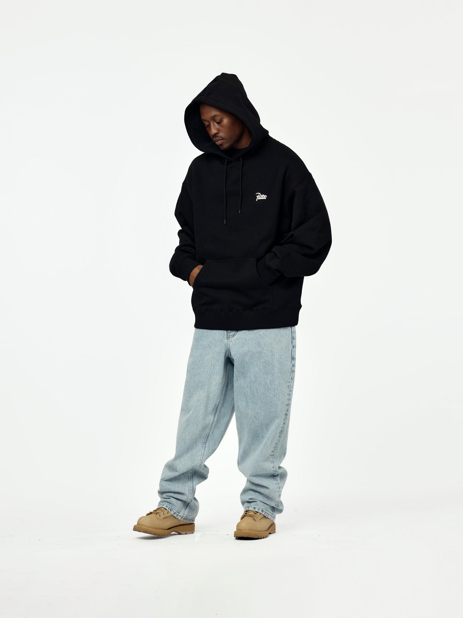 Bark Boxy Hooded Sweater (Black) Product Image