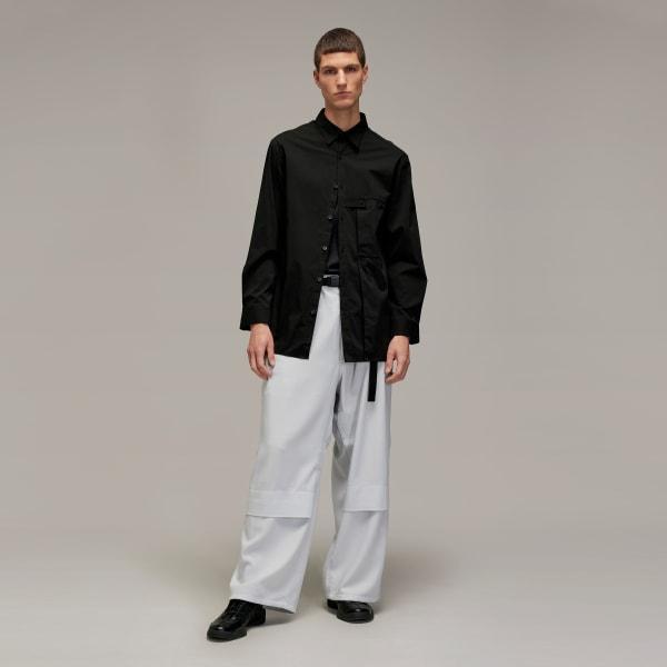 adidas Y-3 Pleated Pocket Shirt Core White M Mens Product Image