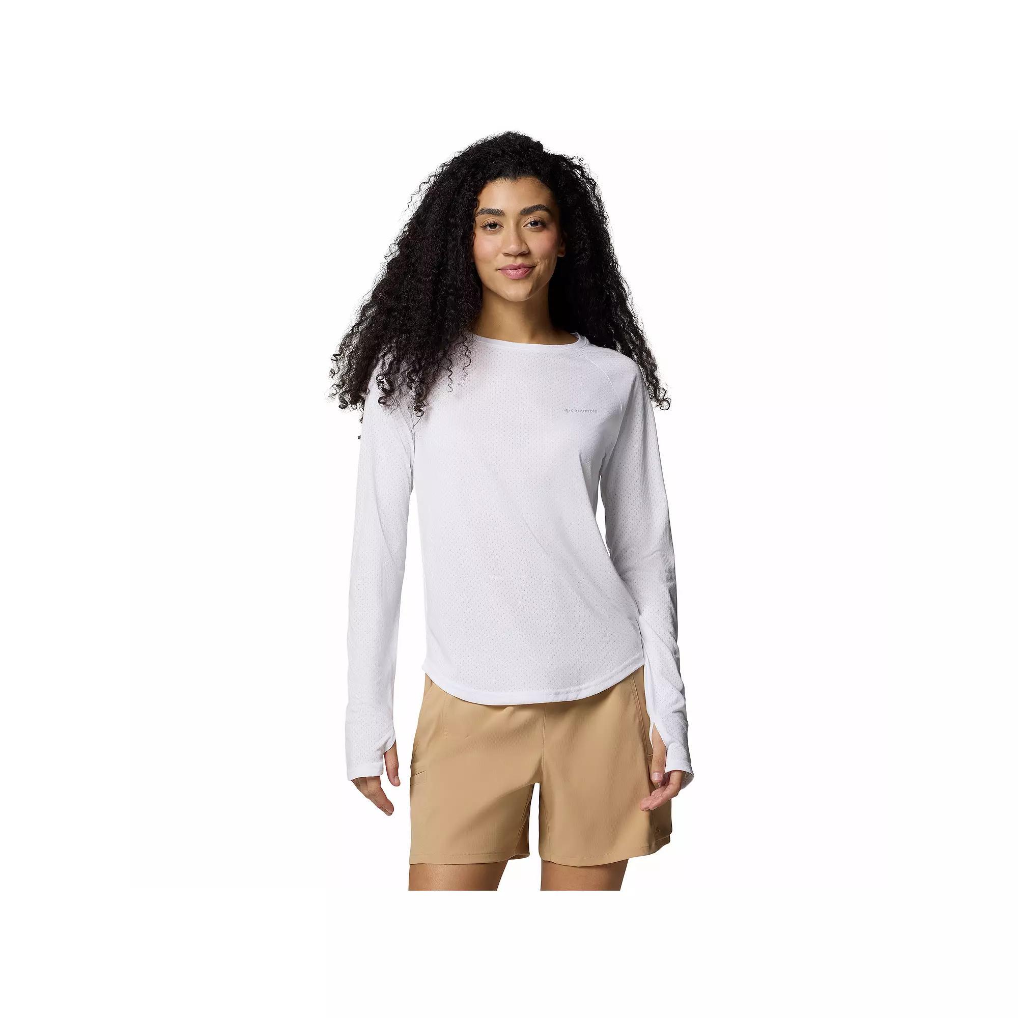 Women's Columbia Omni-WICK™ Bogata Bay Long Sleeve T-Shirt, Size: XS, Spray Product Image