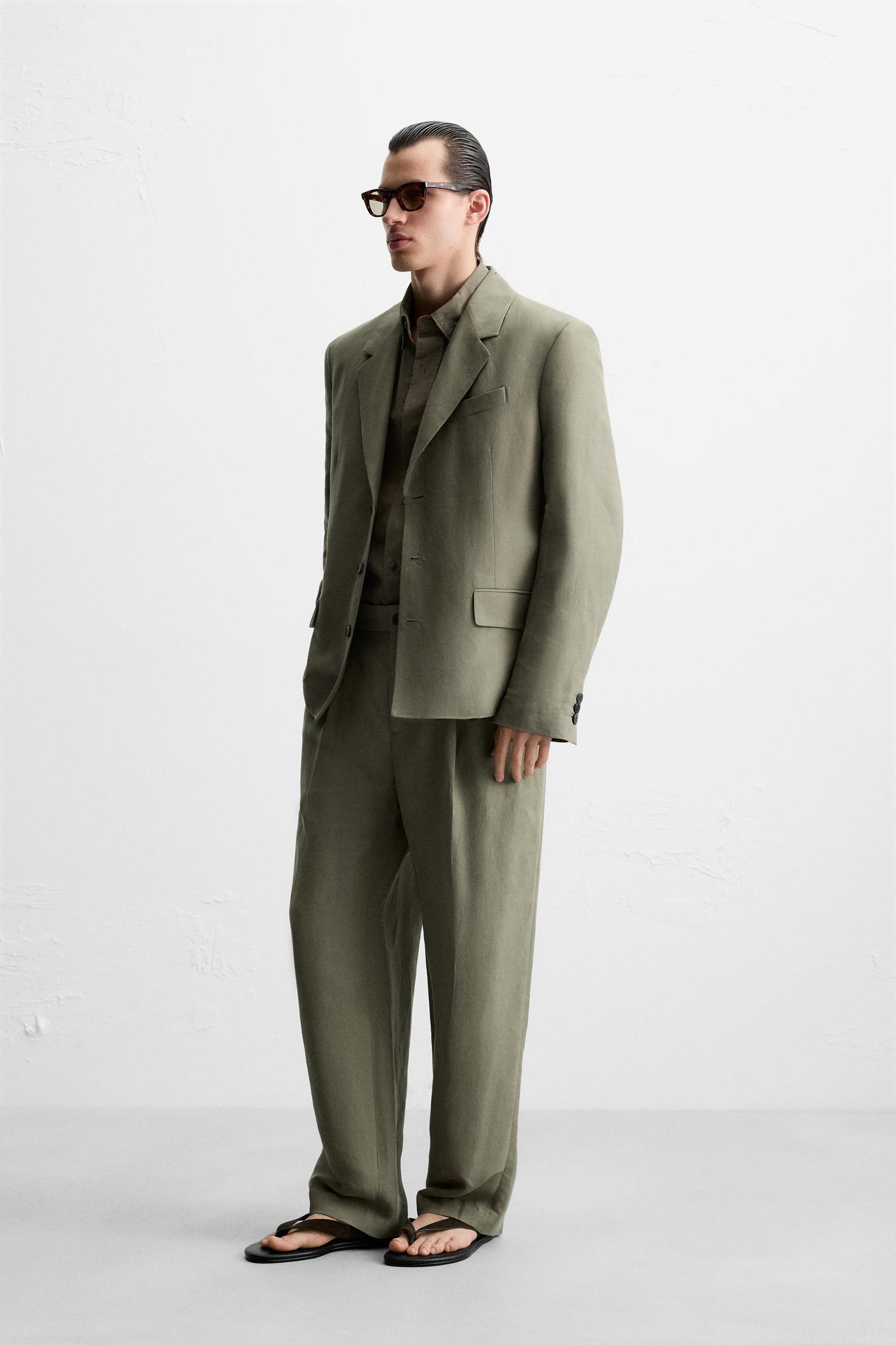 LYOCELL - LINEN SUIT PANTS Product Image