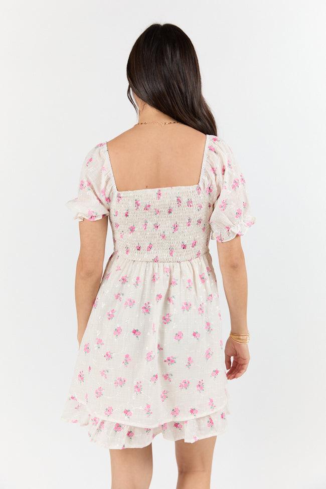 Floral Whisper Ivory Floral Dress SALE Product Image