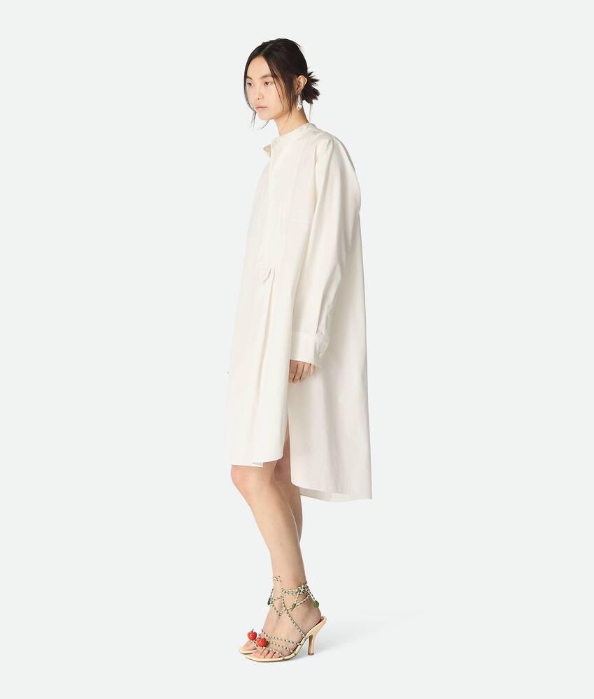 Women's Compact Cotton Dress in Chalk Product Image