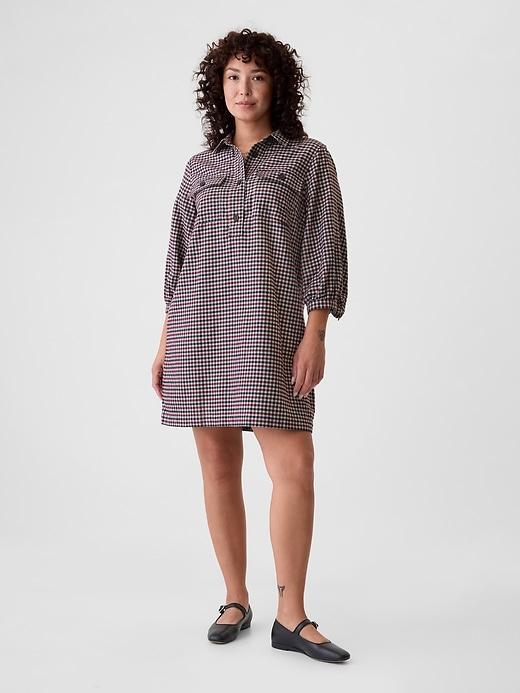 Flannel Utility Mini Shirtdress Product Image