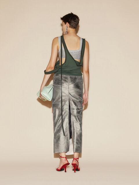 Silver midi skirt Product Image