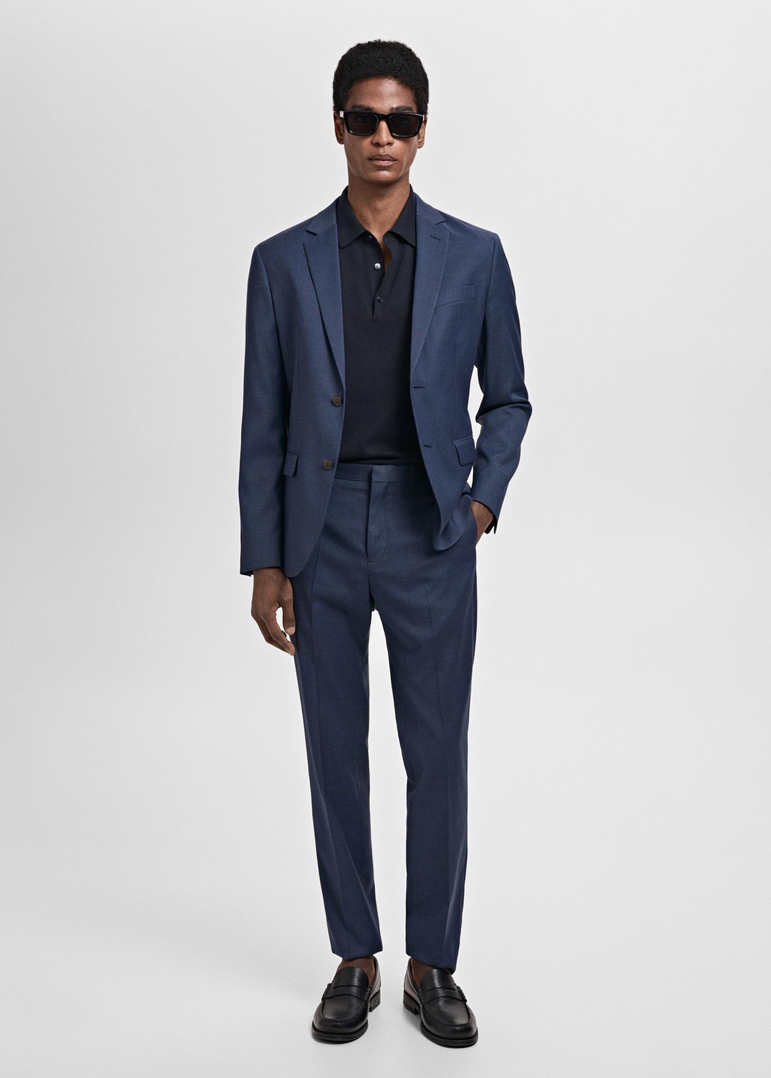 Stretch fabric super slim-fit suit trousers - Men | MANGO USA Product Image