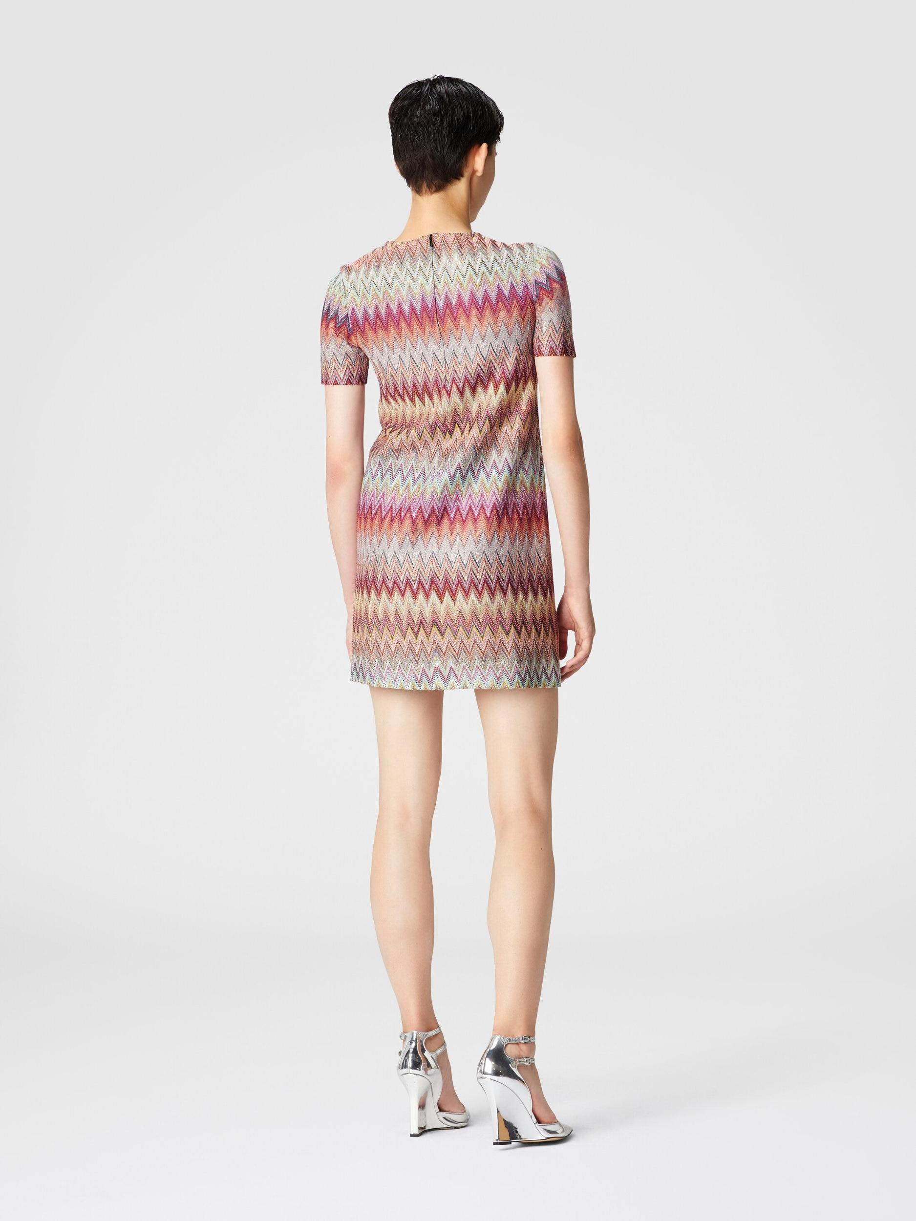 Short knitted lace turtleneck dress Product Image