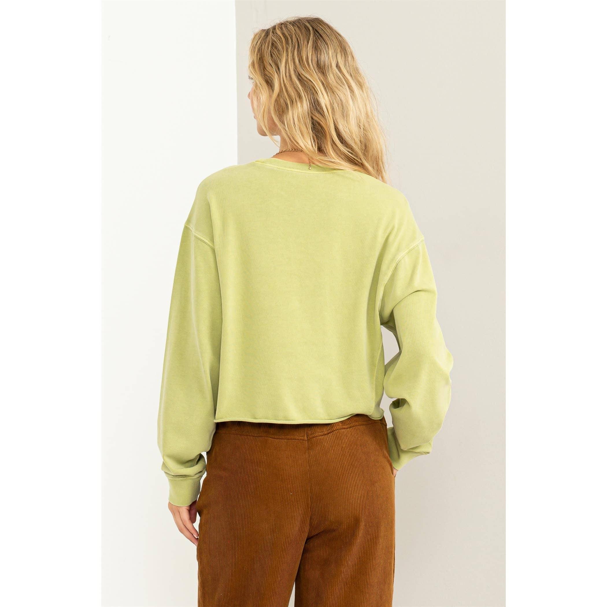 Pale Olive Sweatshirt Product Image