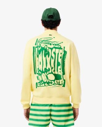Men's Graphic Print Fleece Sweatshirt Product Image