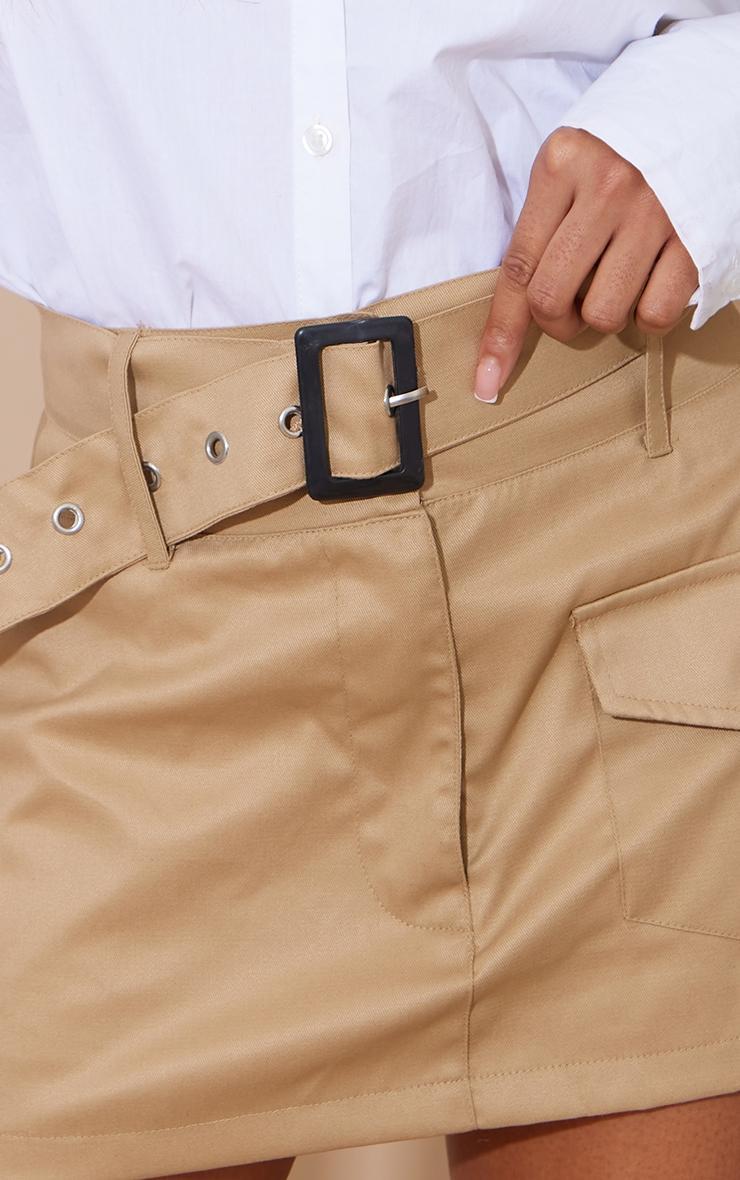 Stone Twill Pocket Front Cargo Skirt Product Image