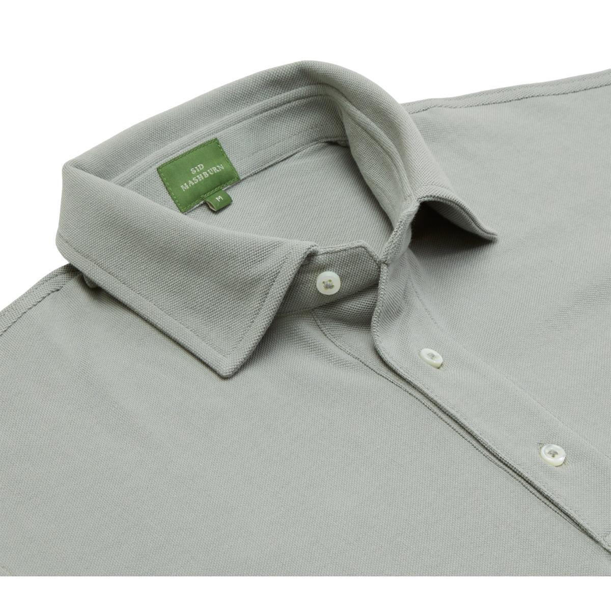 Short-Sleeved Polo Sage Pima Pique Product Image