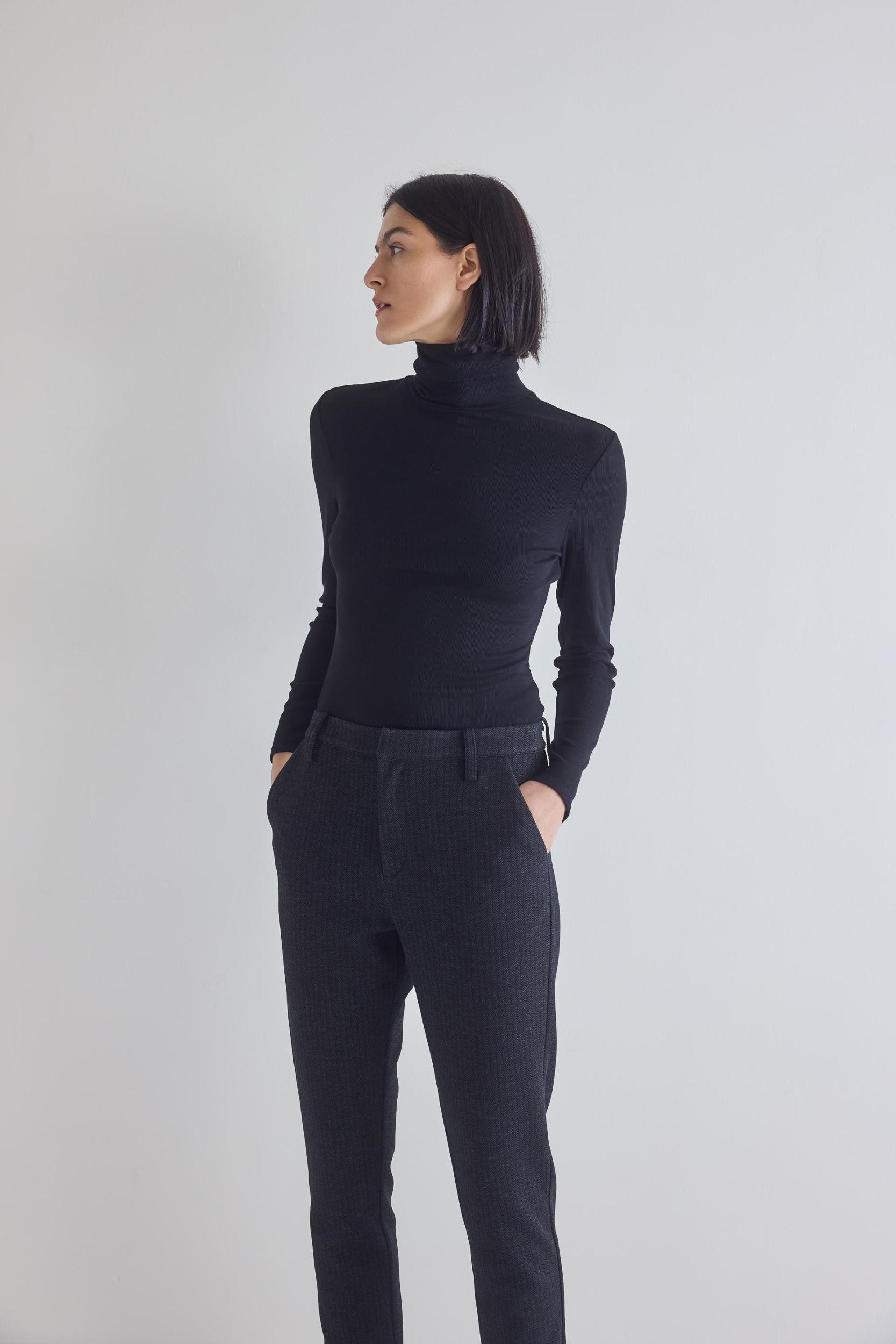 The Ribbed Turtleneck Product Image