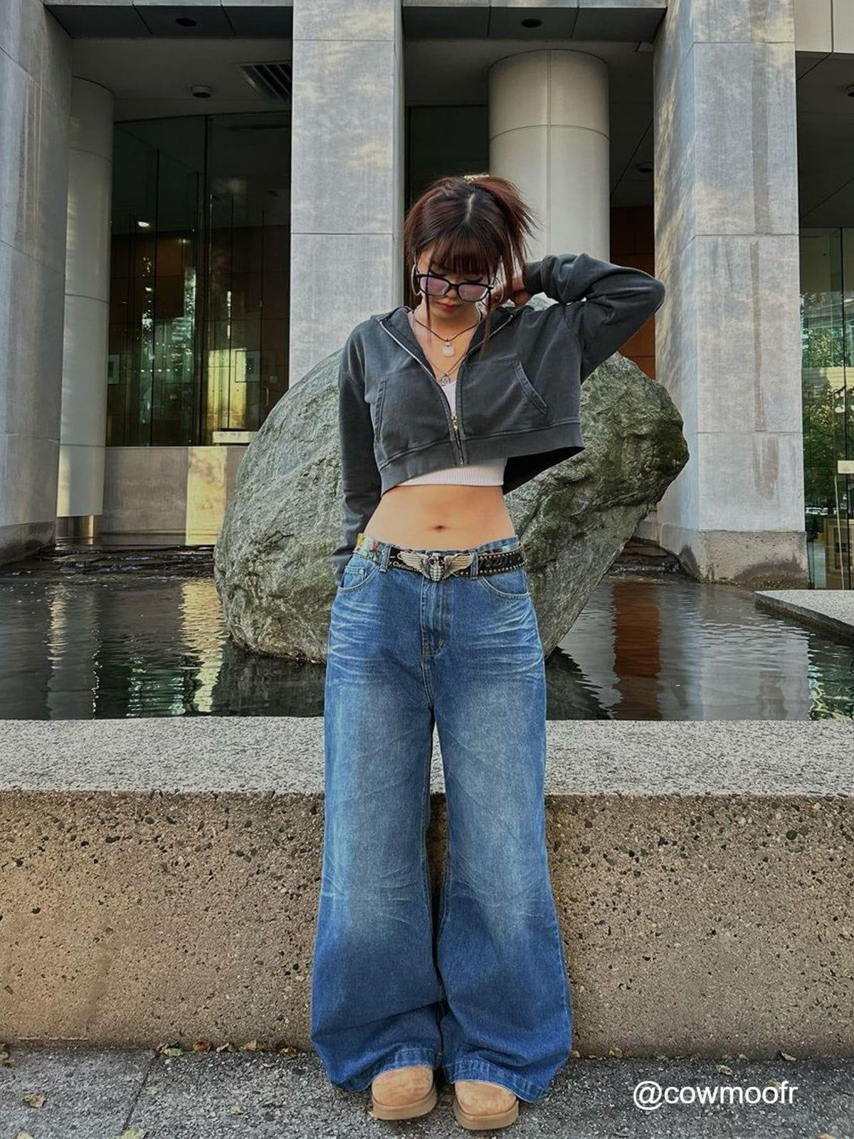 Aelfric Eden Washed Solid Zip Up Hoodie [Recommended By @therealj3n_] Female Product Image