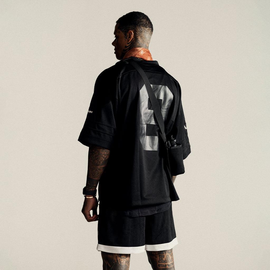 0772. SilverPlus™ Mesh Oversized Jersey - Black Product Image