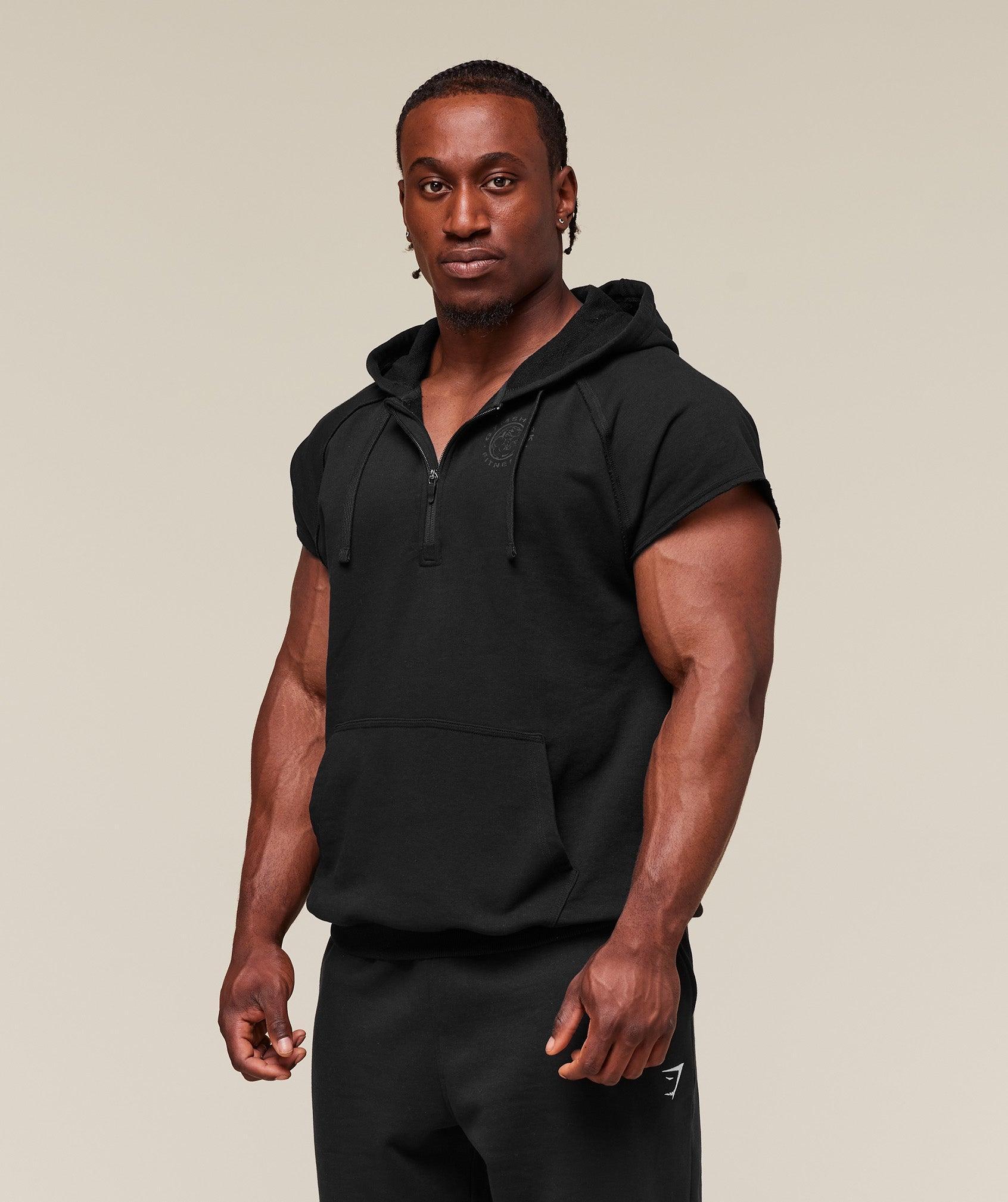 Legacy 1/4 Zip Cap Sleeve Hoodie Product Image