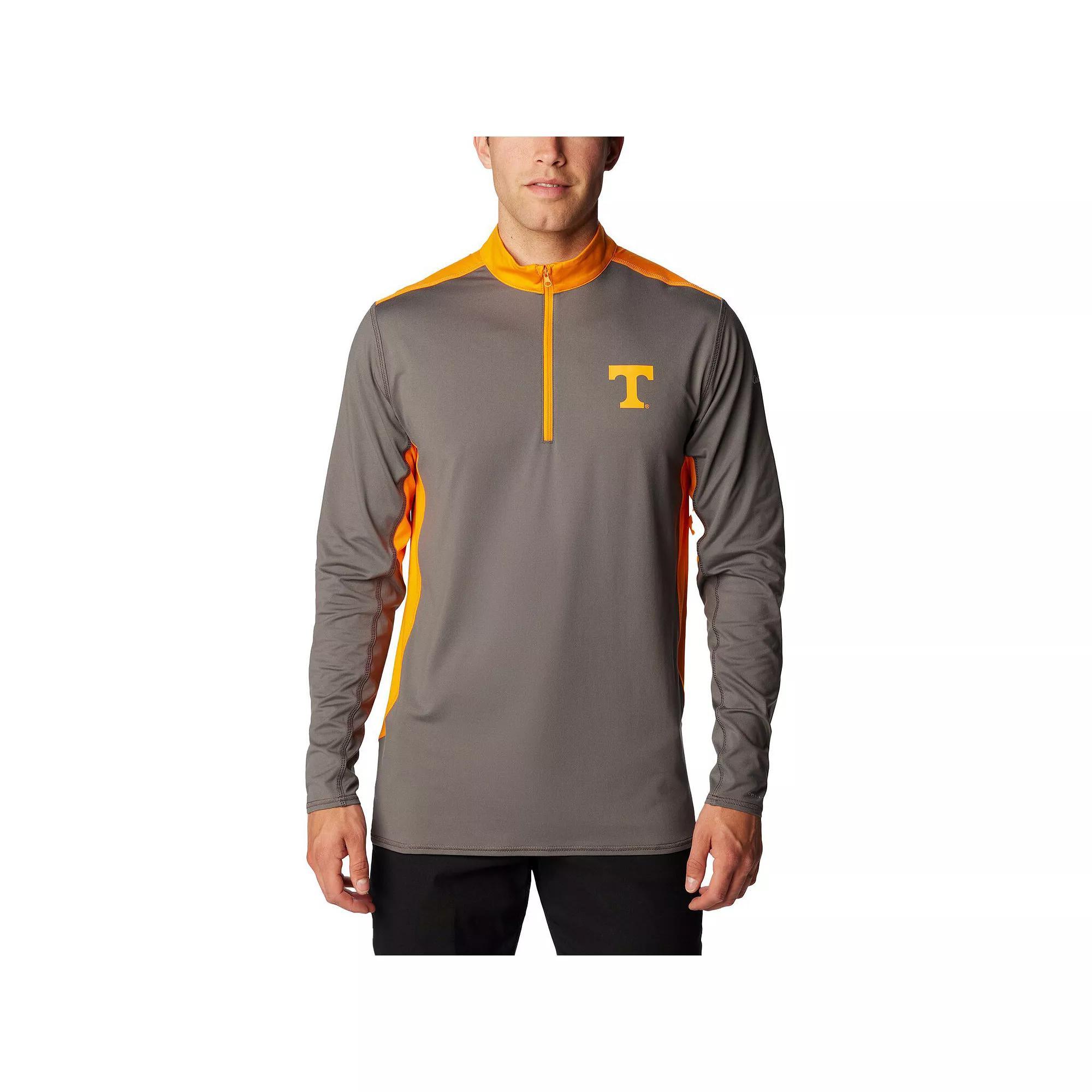 Men's Columbia Gray Tennessee Volunteers Tech Trail™ Omni-Shade Quarter-Zip Top, Size: Large, Grey Product Image