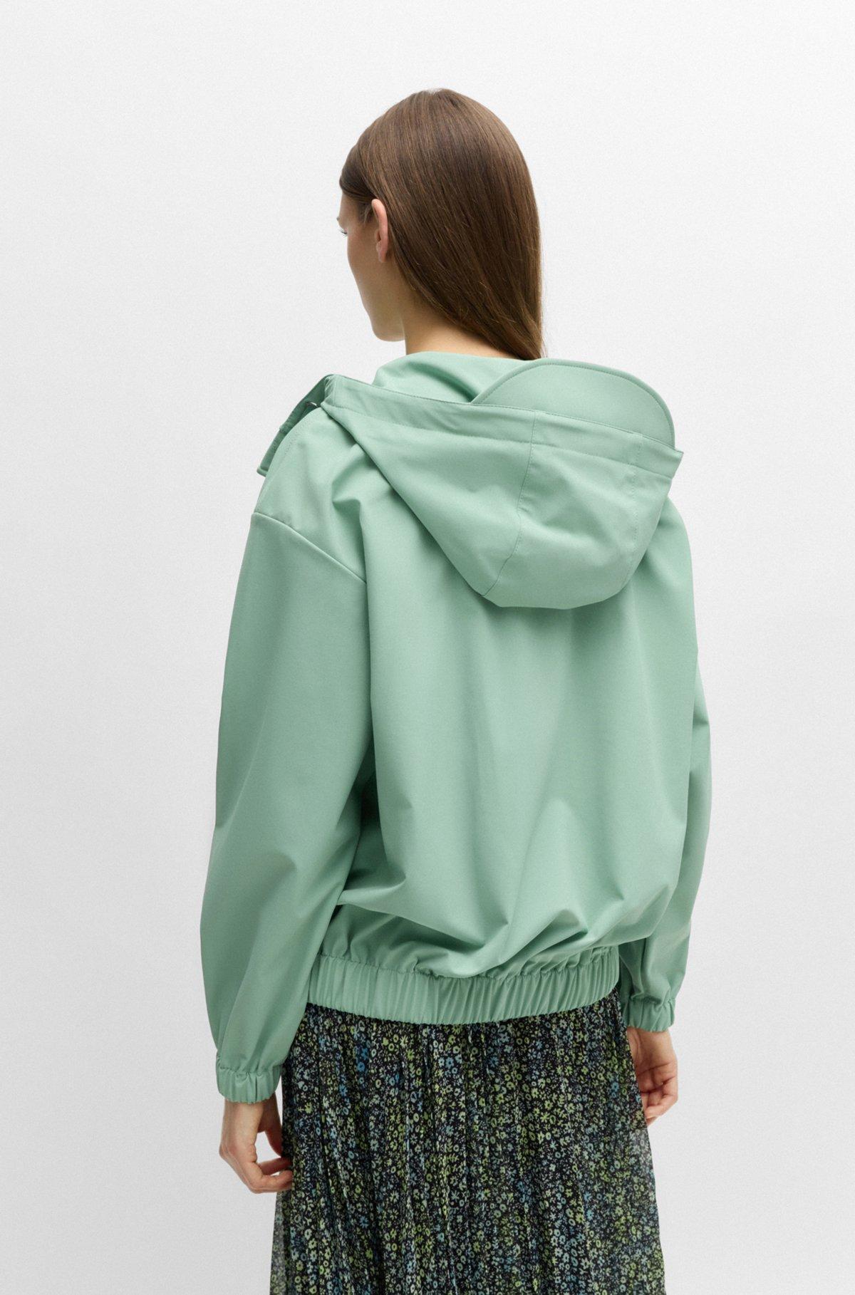 Relaxed-fit hooded jacket in water-repellent stretch fabric Product Image