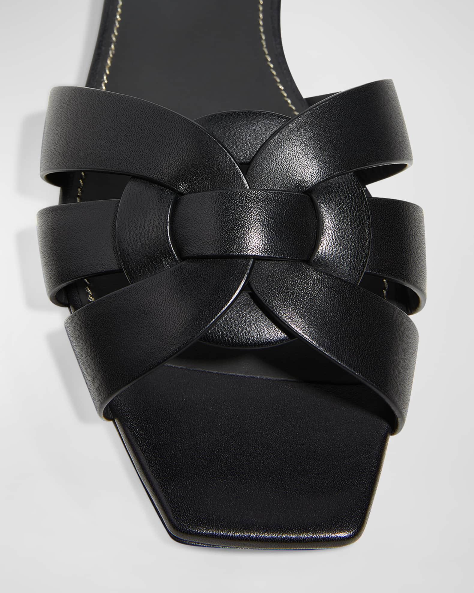 Woven Leather Sandal Slide Product Image