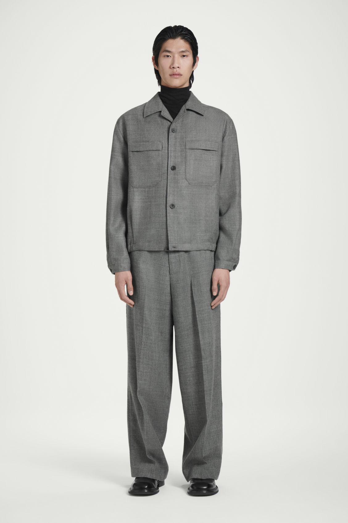 WOOL-FLANNEL OVERSHIRT Product Image