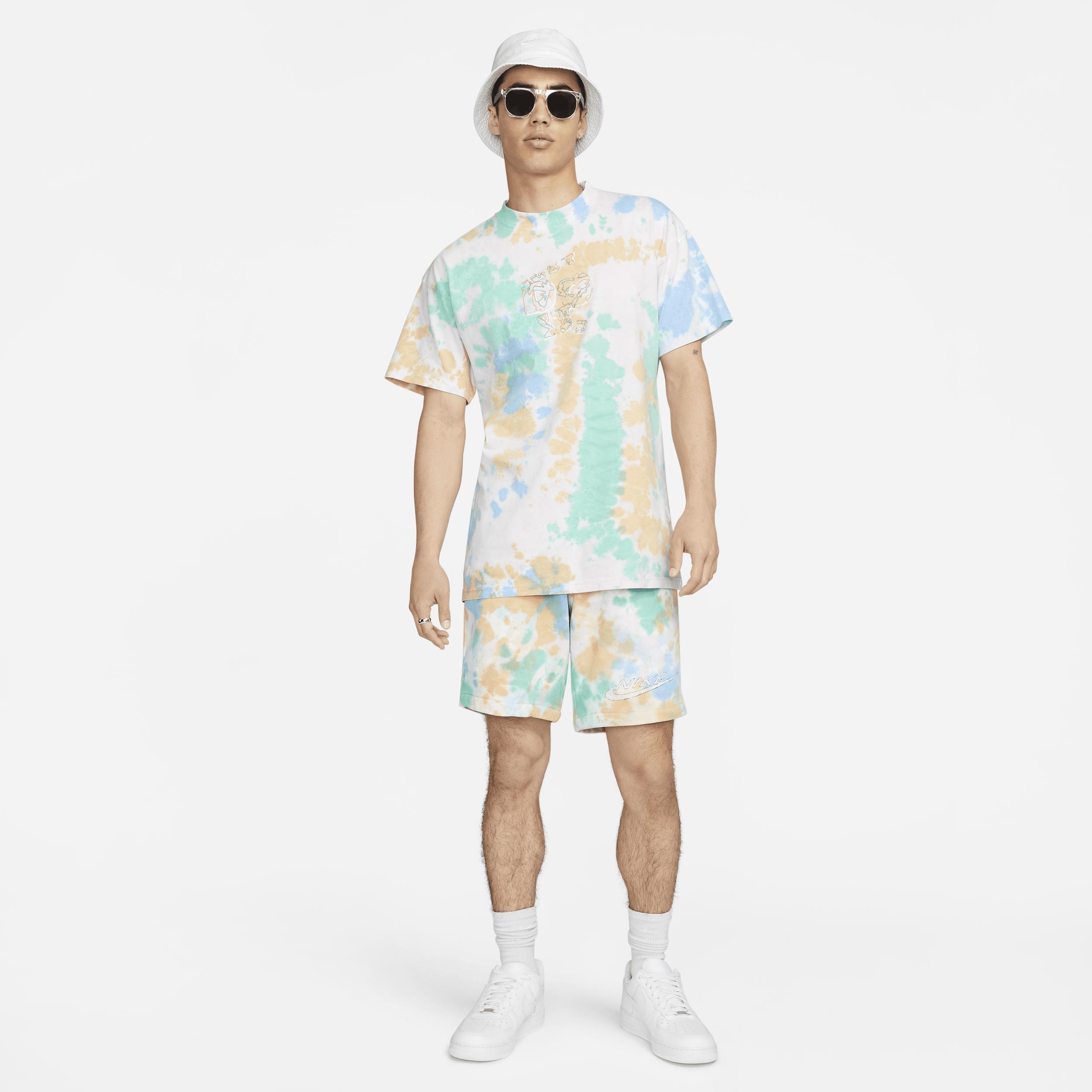Nike Mens NSW Max 90 Bold Dye Short Sleeve T-Shirt - Photo Blue/Pink/Orange Product Image