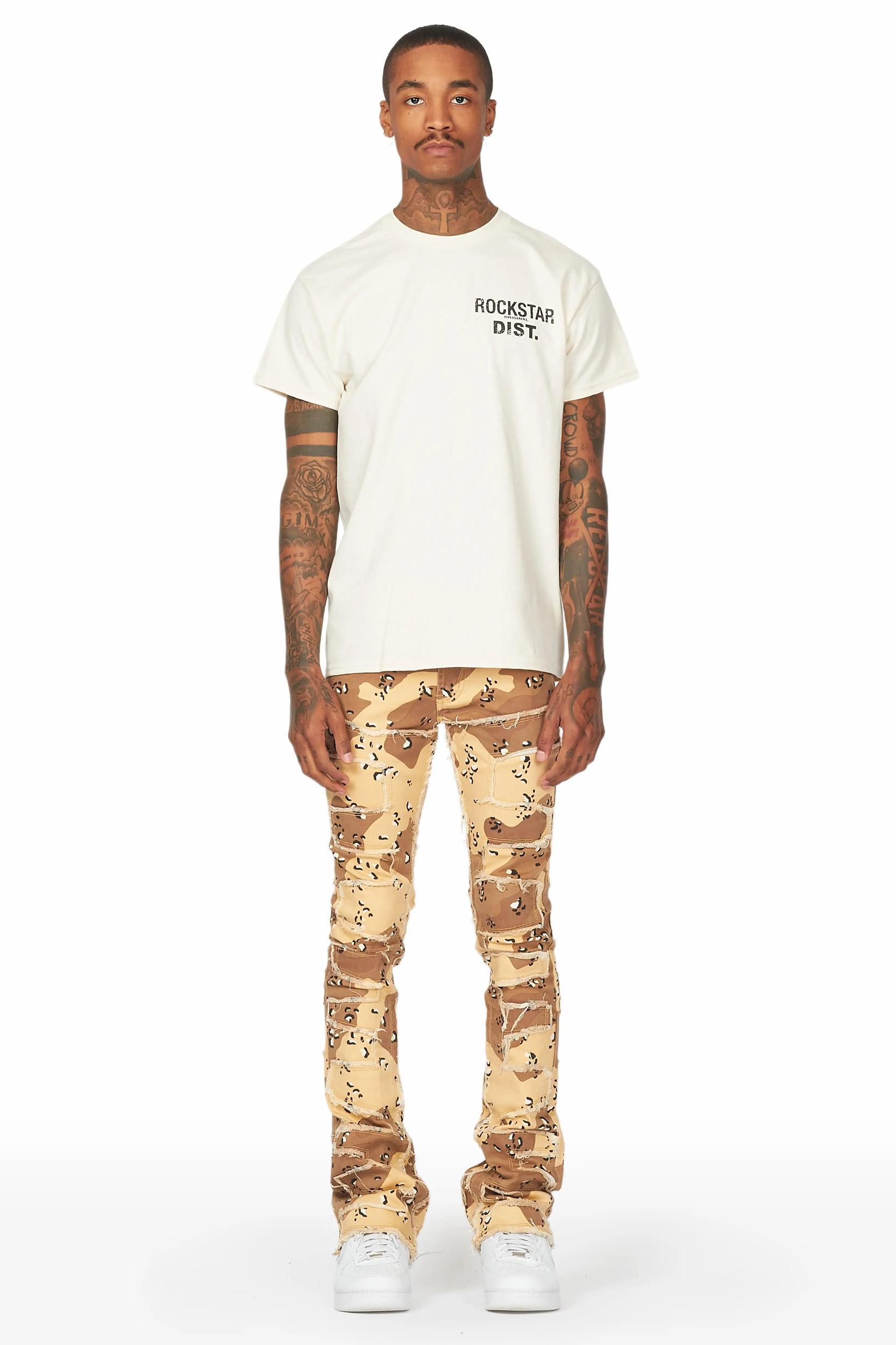 Shake Desert Camo Stacked Flare Jean Male Product Image