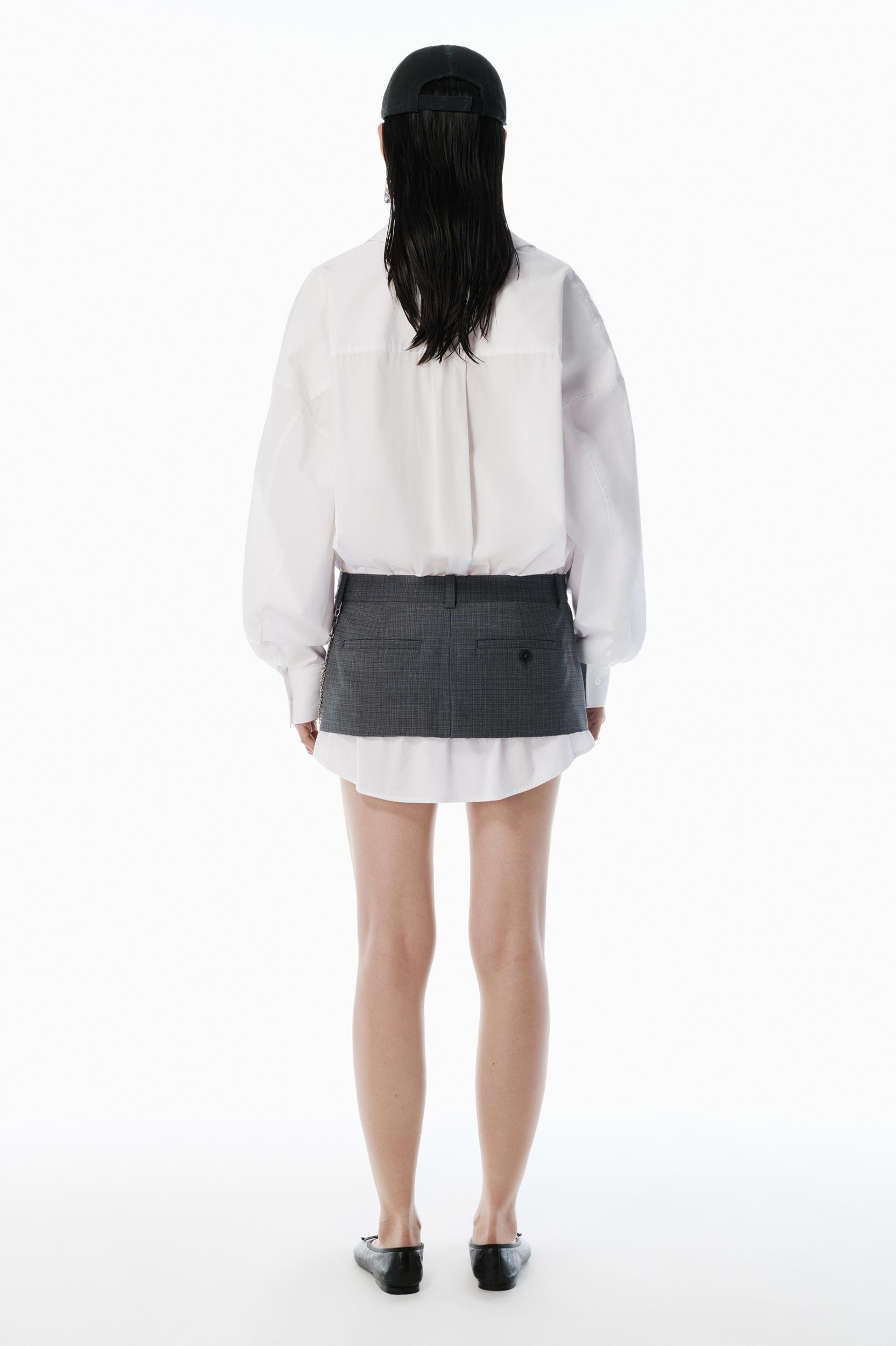 Grey & White Pre-styled Shirtdress Product Image