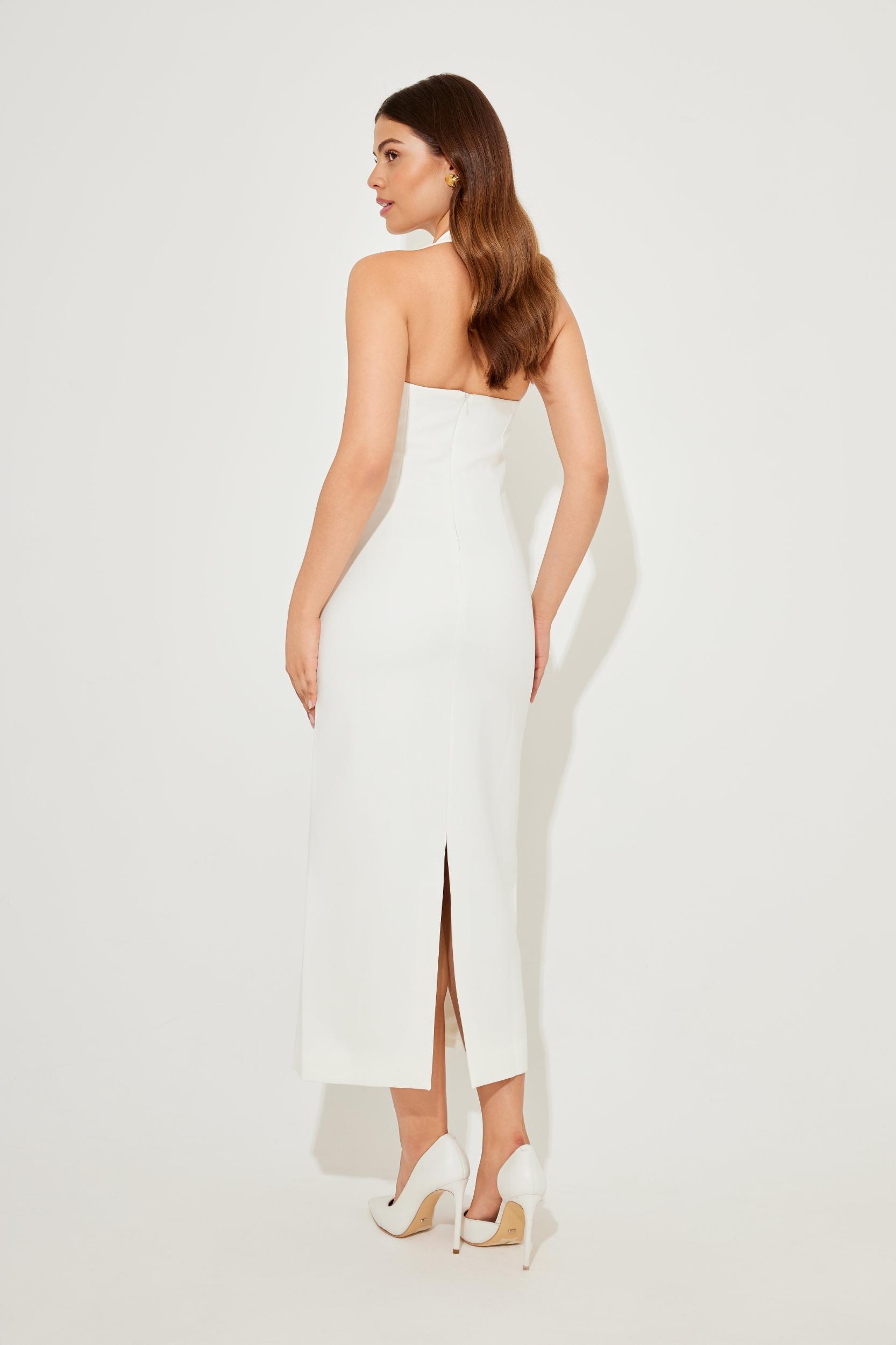 The Ultimate Muse Halter Neck Midi Dress Product Image