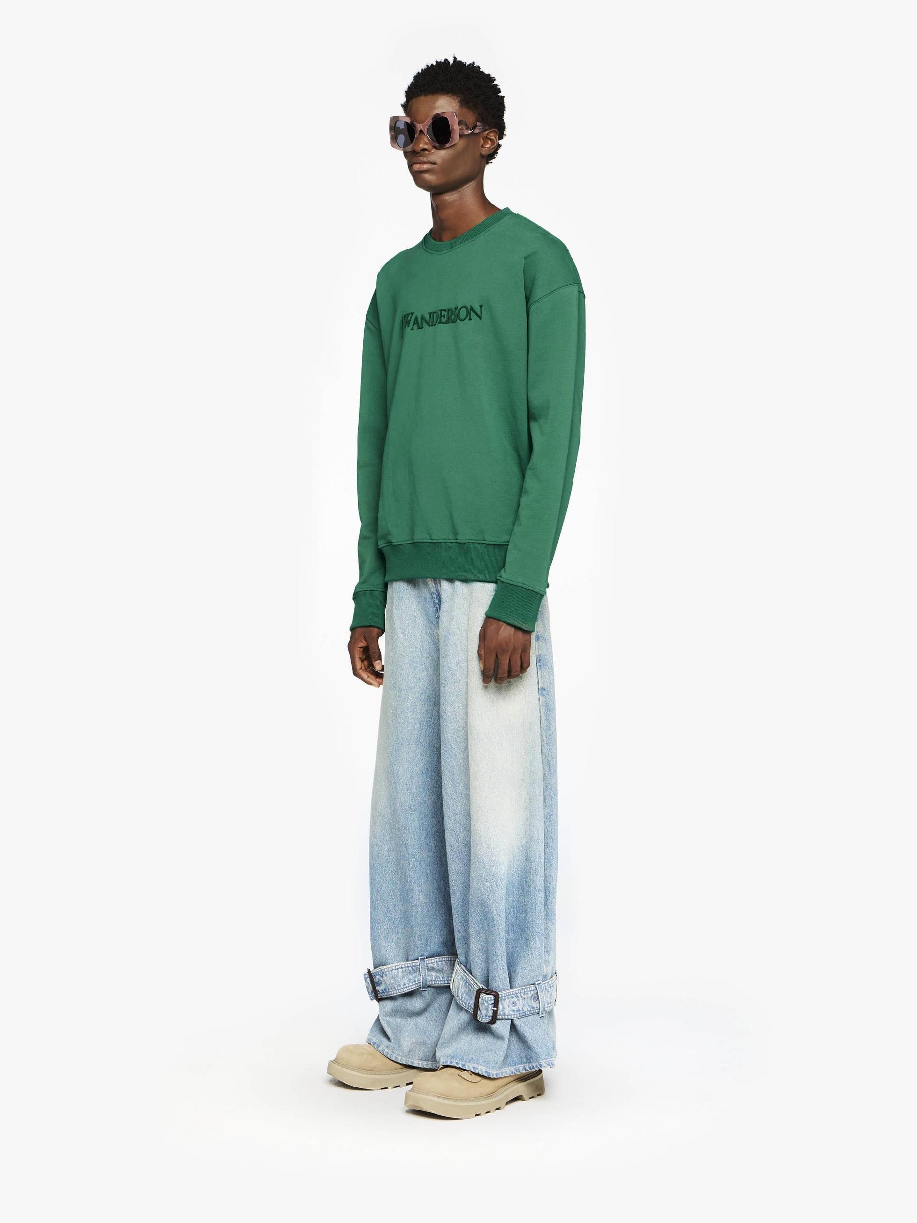 SWEATSHIRT WITH EMBROIDERED LOGO Product Image