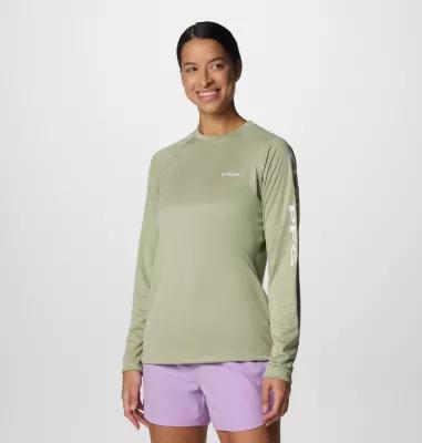 Columbia Womens PFG Tidal Tee Heather Long Sleeve Shirt- Product Image
