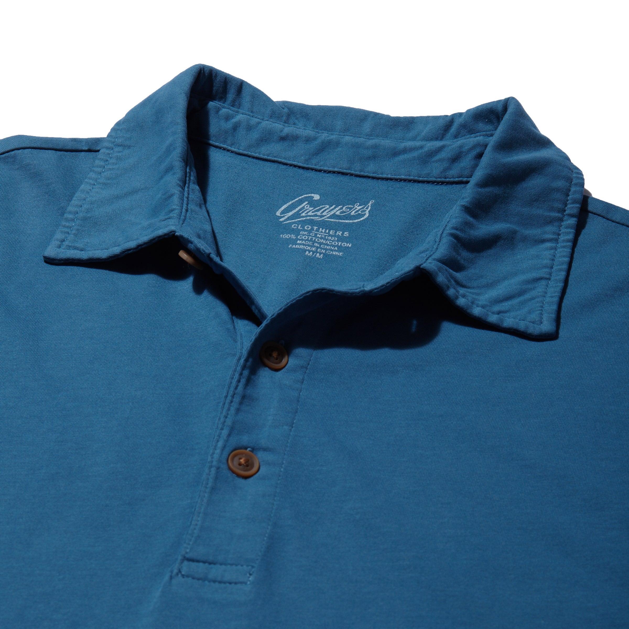 Pima Cotton Polo - Aegean Blue (Final Sale)* Product Image