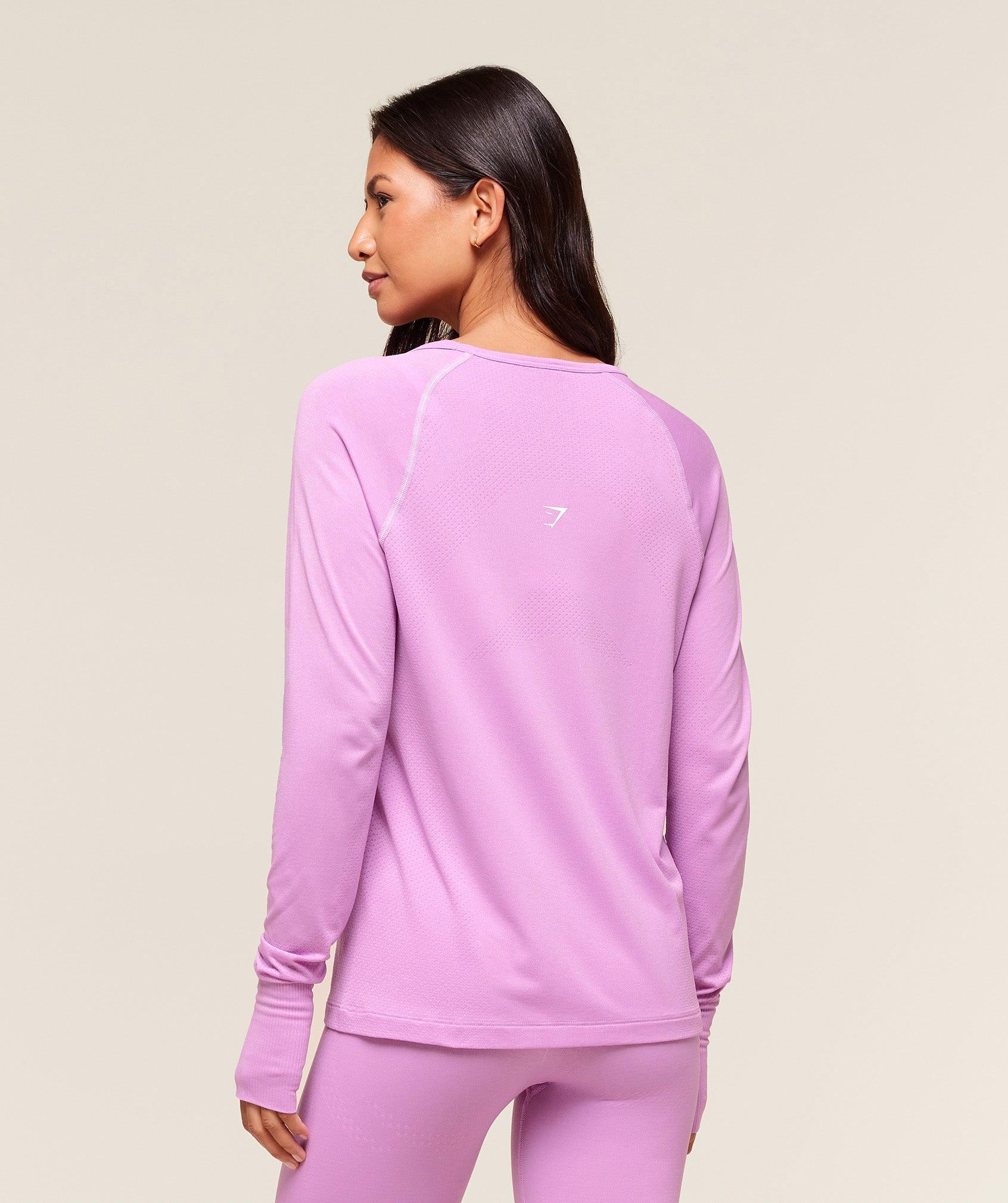 Gymshark Vital Light Long Sleeve Top - Sour Pink Marl Female Product Image