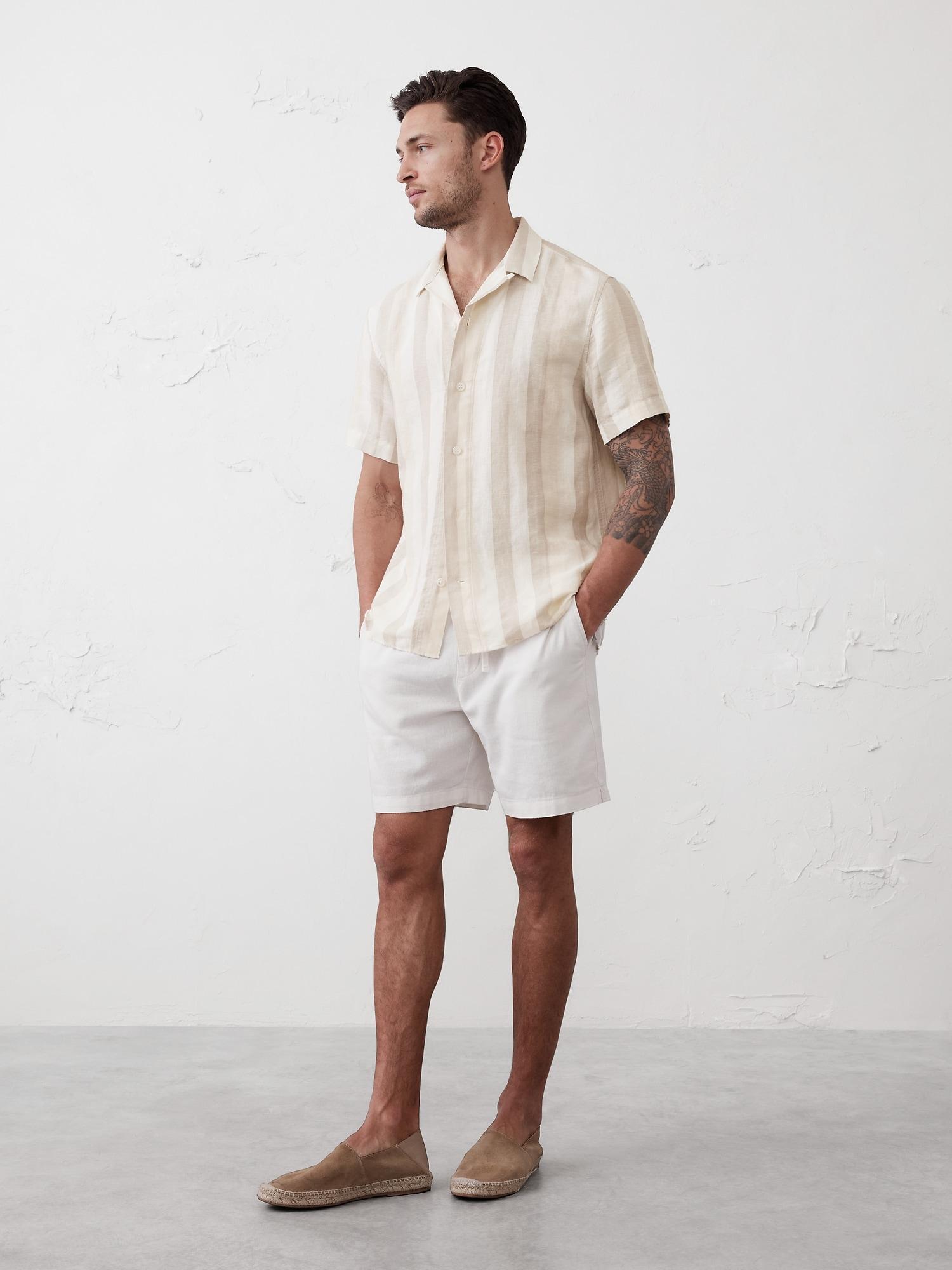 Linen-Blend Resort Shirt Product Image