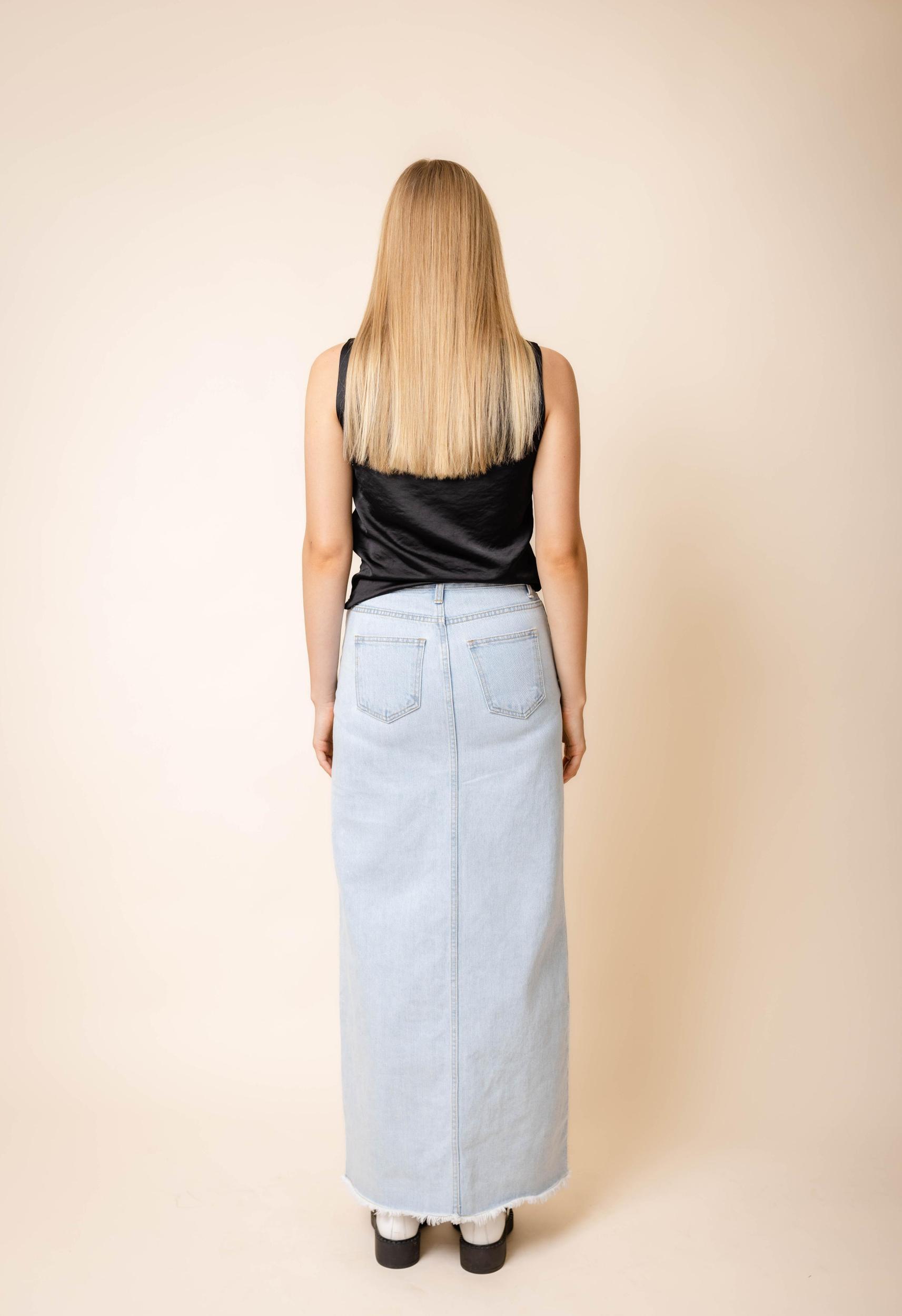 Silky Box Tank Top in Black Product Image