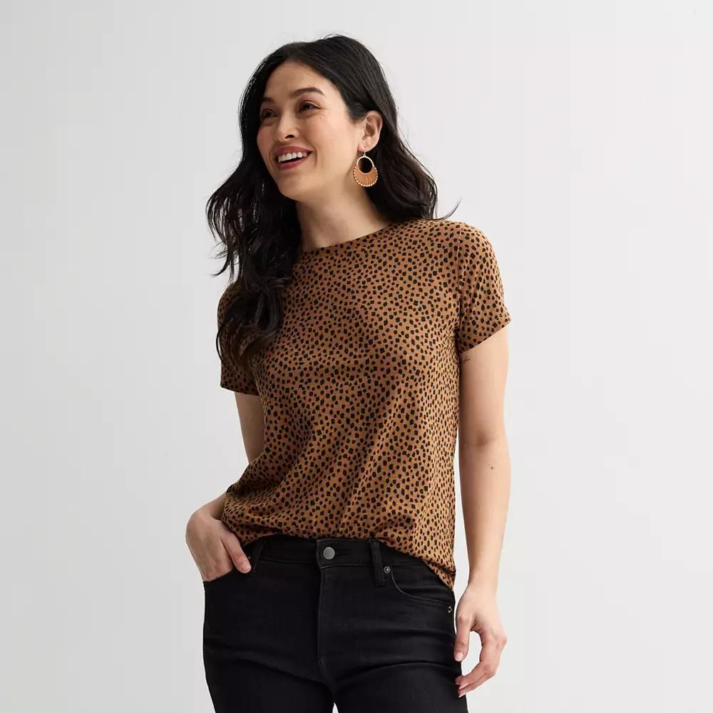 Womens Sonoma Goods For Life Short-Sleeve Crew Tee Product Image