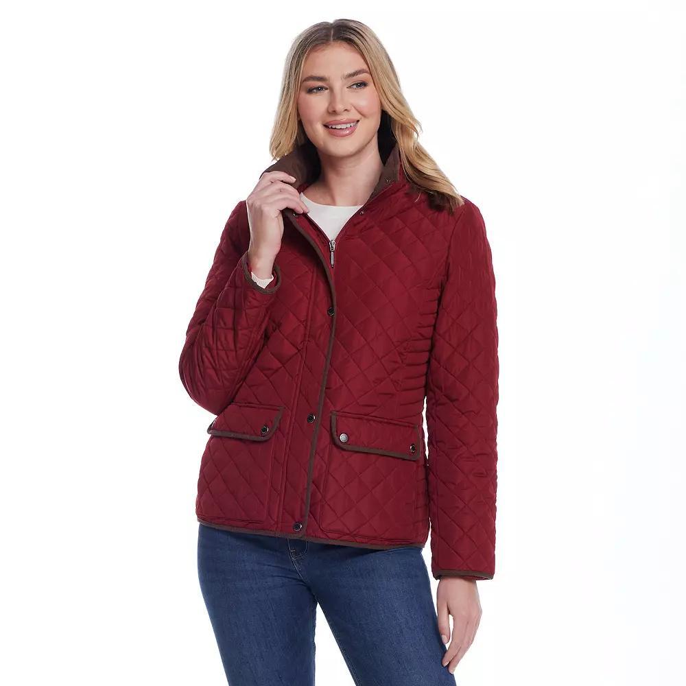 Women's Weathercast Quilted Barn Jacket, Size: Large, Red Pepper Product Image