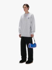ANCHOR EMBROIDERY BACK PRINT SWEATSHIRT in grey | JW Anderson US  Product Image