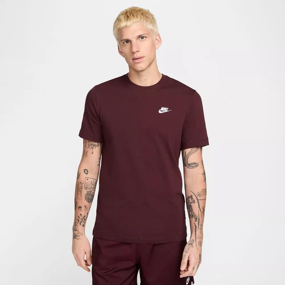 Men's Nike Sportswear Club Tee, Size: Large, Red Crush Product Image