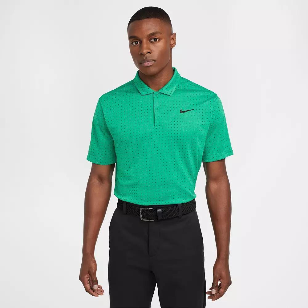 Men's Nike Printed Dri-Fit Golf Polo, Size: Small, Stadium Green Product Image